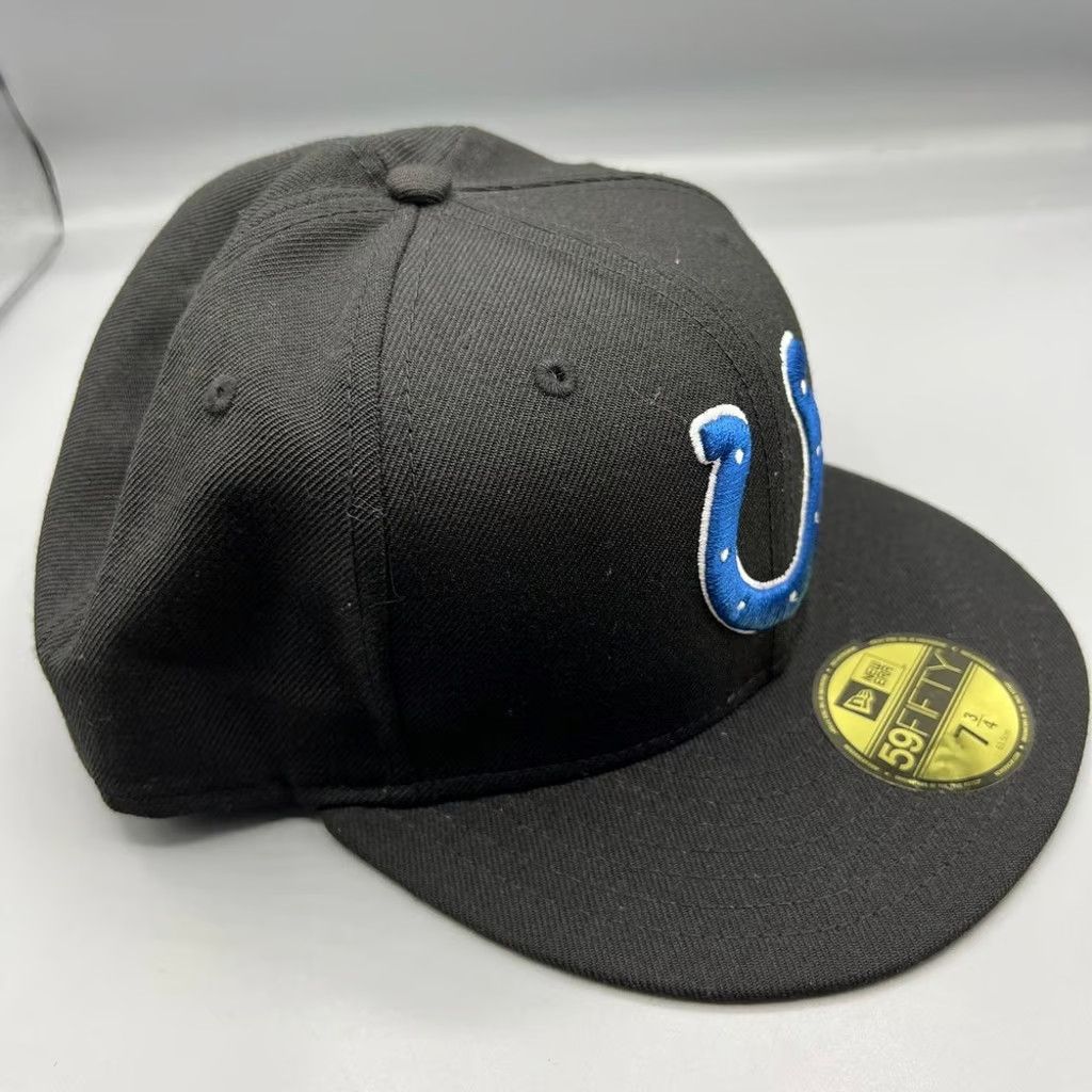 New Era Indianapolis Colts Hat Men 7 3/4 59Fifty New Era NFL Fitted Size ONE SIZE - 3 Thumbnail