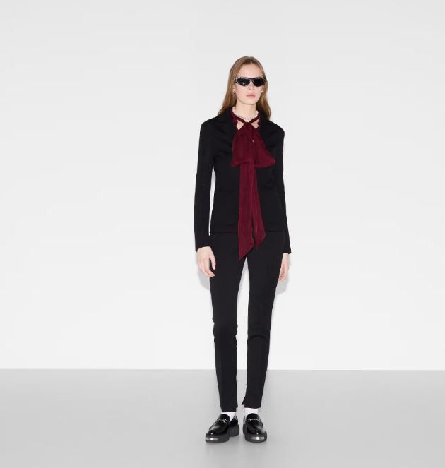 Gucci o1loc1c0226 820752 Cotton Jersey Jacket in Black Size M / US 6-8 / IT 42-44 - 5 Thumbnail