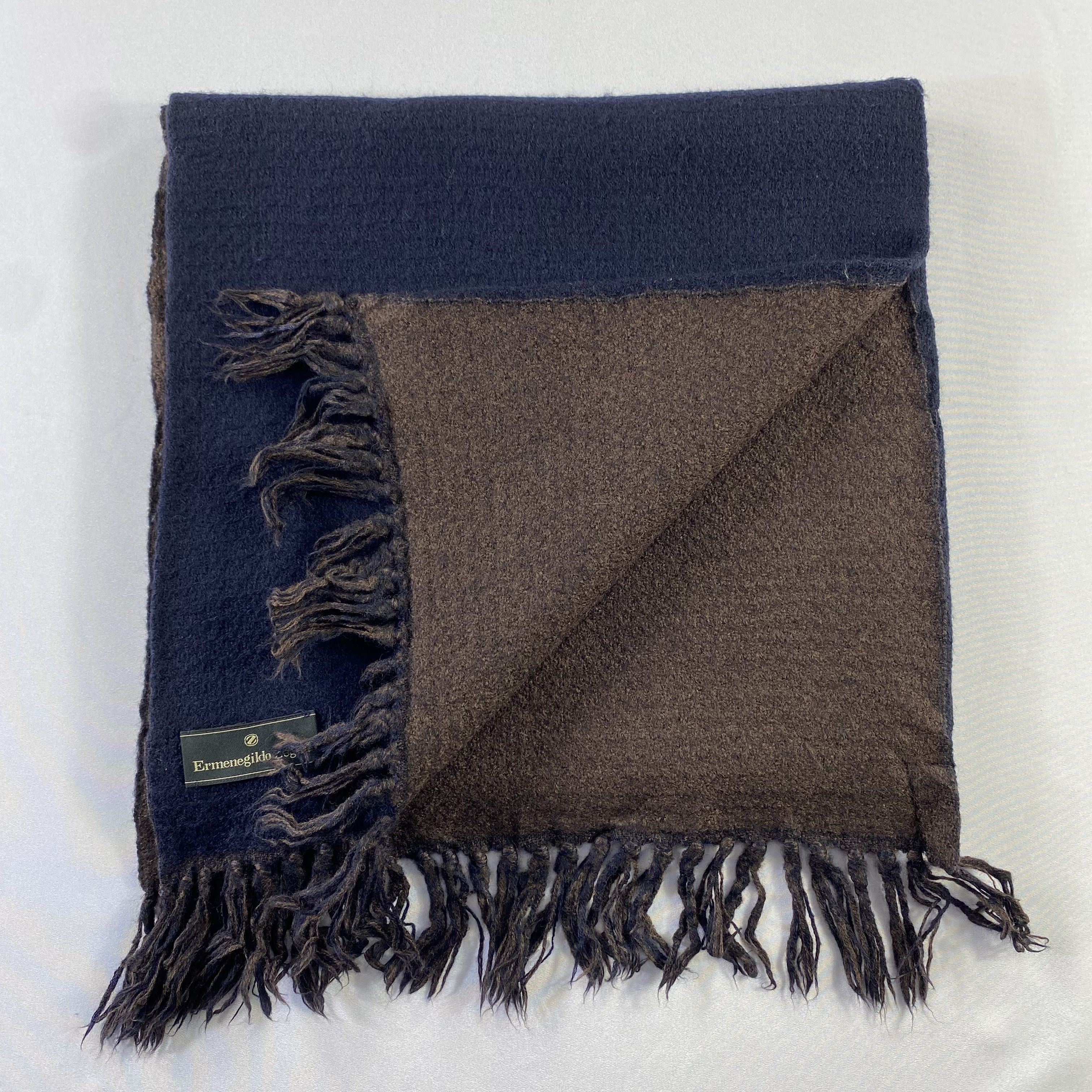 Ermenegildo Zegna Ermenegildo Zegna Scarf Neck Wrap Wool Muffler Size ONE SIZE - 4 Thumbnail