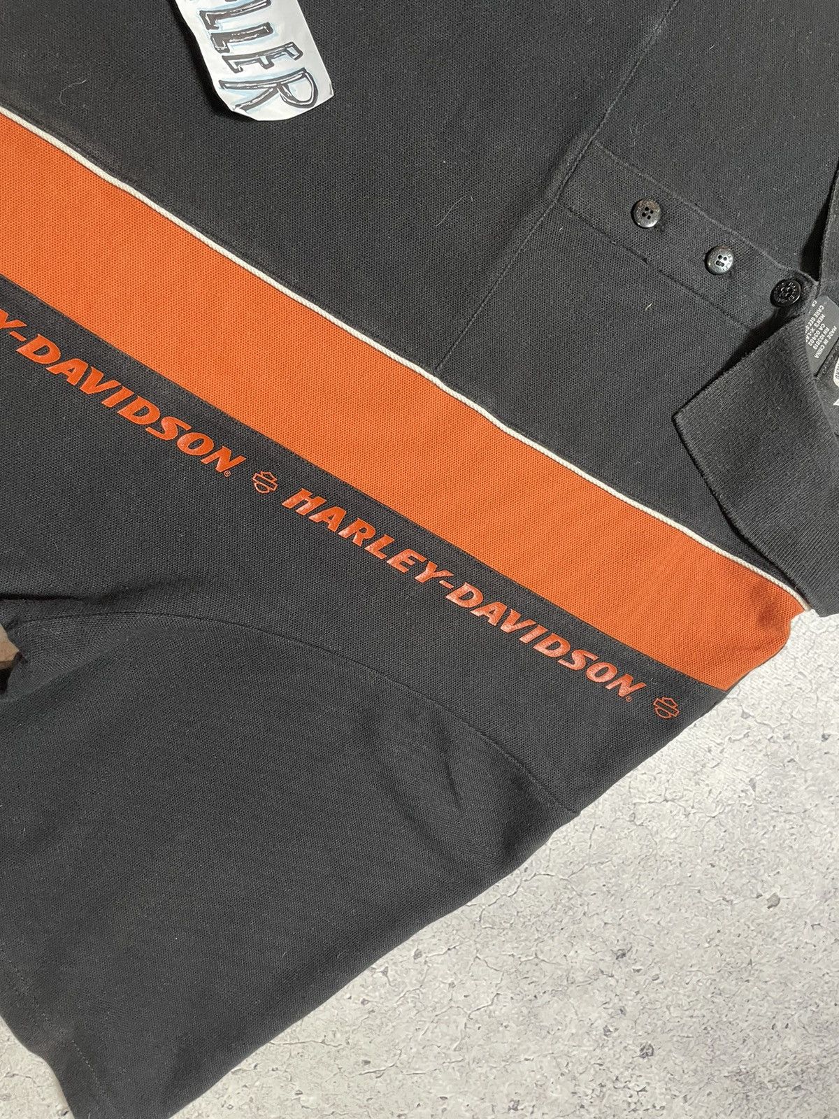 Harley Davidson × Vintage Vintage Harley Motor Davidson Polo Shirt Size US XL / EU 56 / 4 - 5 Thumbnail