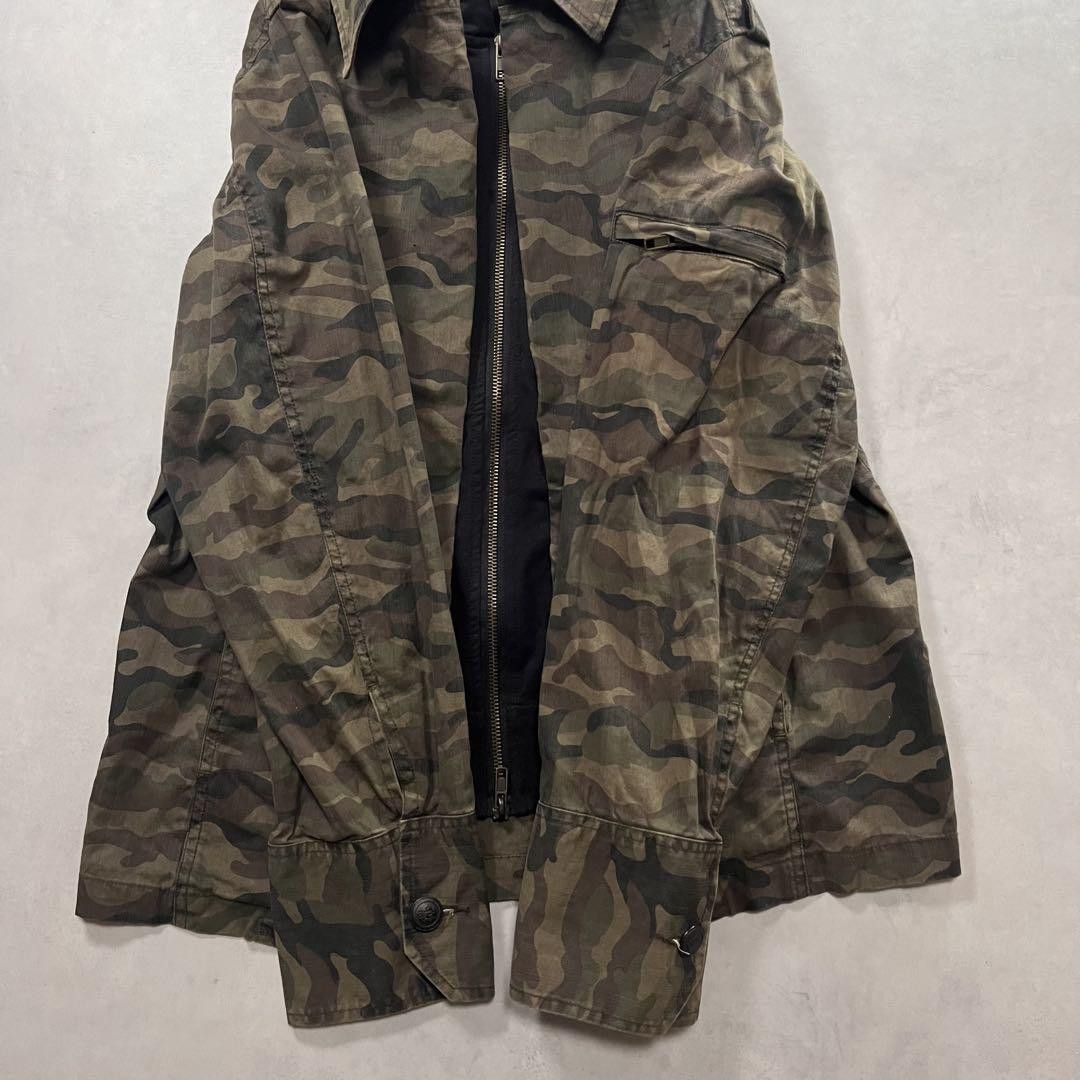 IN THE ATTIC Hooded Camo Napoleon Jacket M