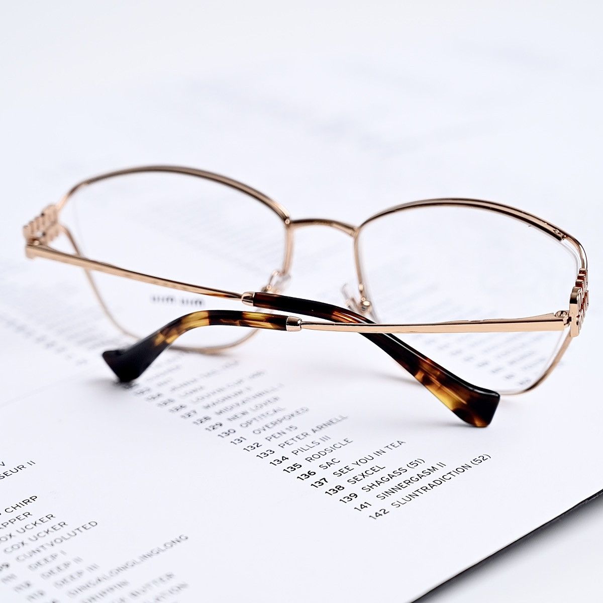 Miu Miu MIU MIU 0MU 53UV GLASSES Size ONE SIZE - 12 Thumbnail