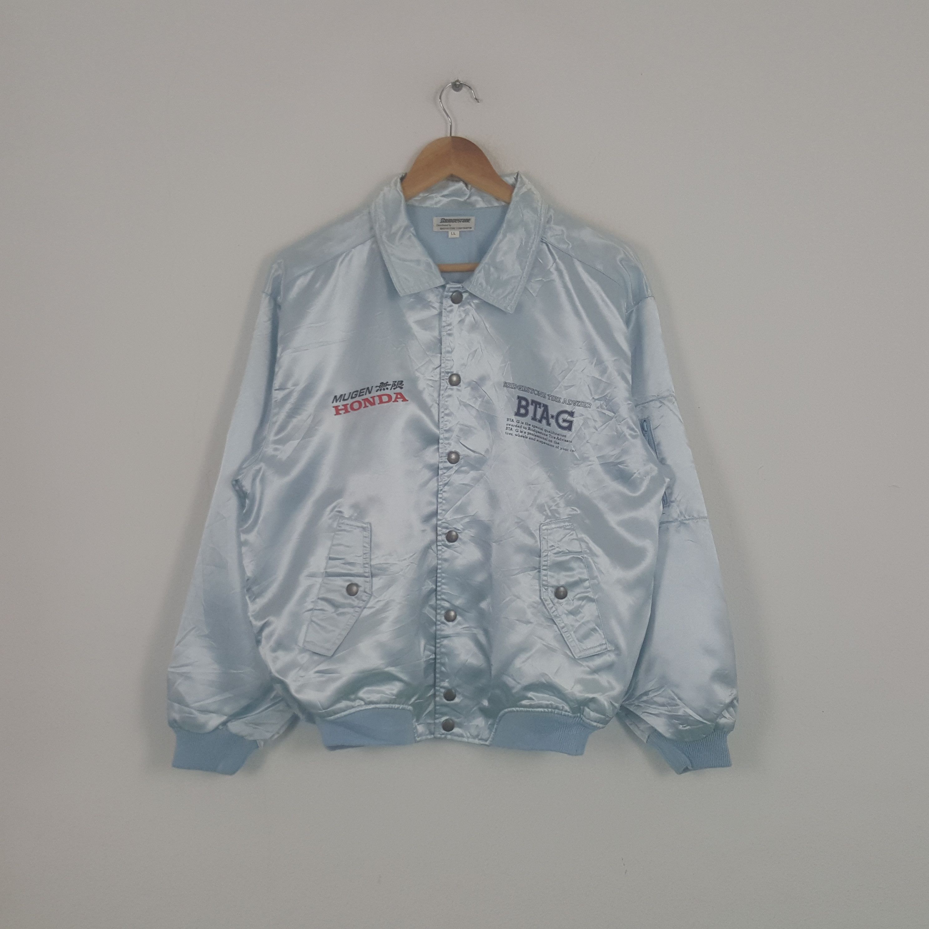 Honda × Vintage Vintage Bridgestone X Honda Mugen Racing Custom Art Jacket Size US L / EU 52-54 / 3 - 3 Thumbnail