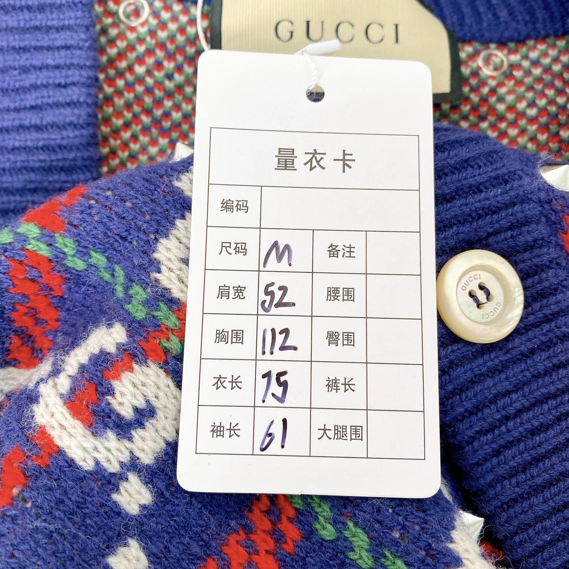 Gucci Gucci Full Logo Cardigan Jacket M Size US M / EU 48-50 / 2 - 9 Thumbnail