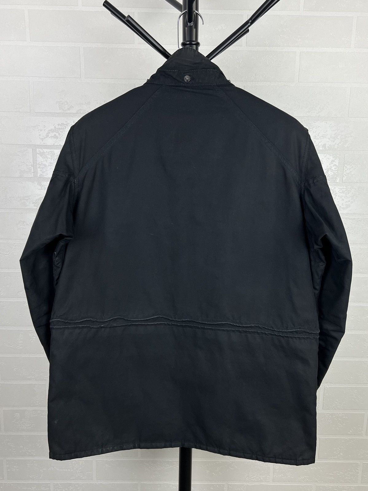 Barbour BARBOUR INTERNATIONAL Wax Jacket STRUTS Hand Logo Black Mens Size US XL / EU 56 / 4 - 10 Thumbnail