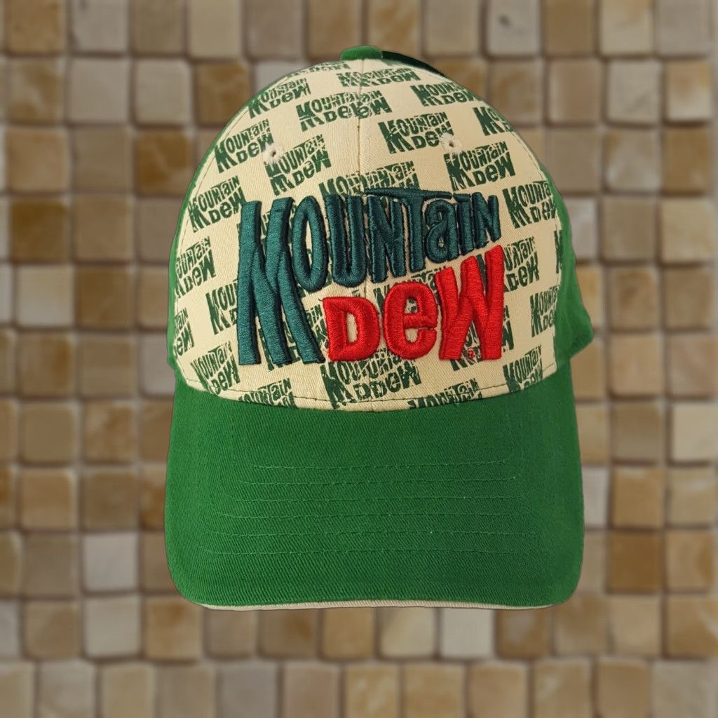Etro VINTAGE Mountain Dew Baseball Cap Hat Size Large Green Retro Y2K Gaming Mens Size ONE SIZE - 1 Thumbnail
