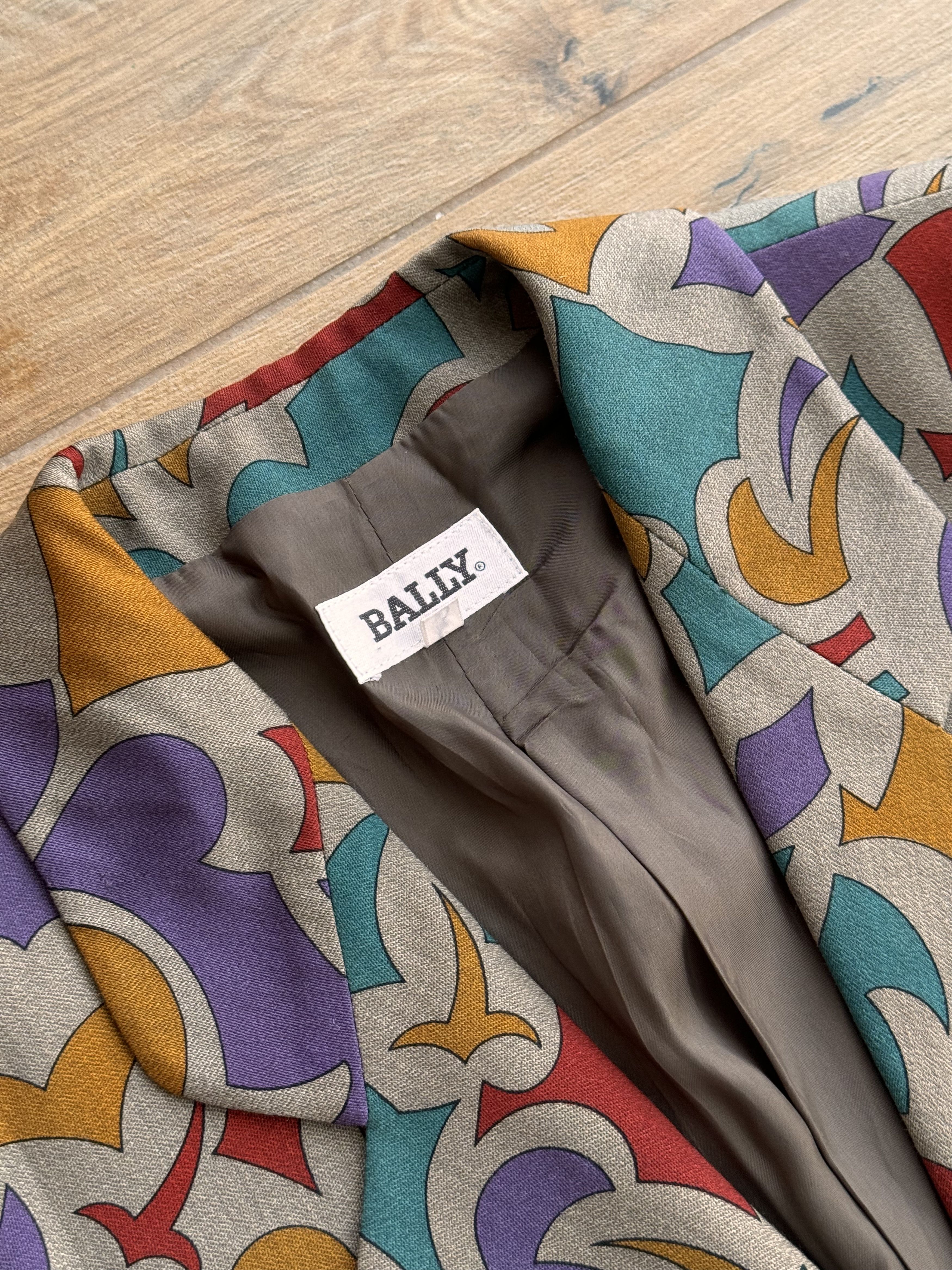 Bally Vintage Bally Gruppo GFT Collaudo Wool Floral Blazer&Ski Size L / US 10 / IT 46 - 11 Thumbnail