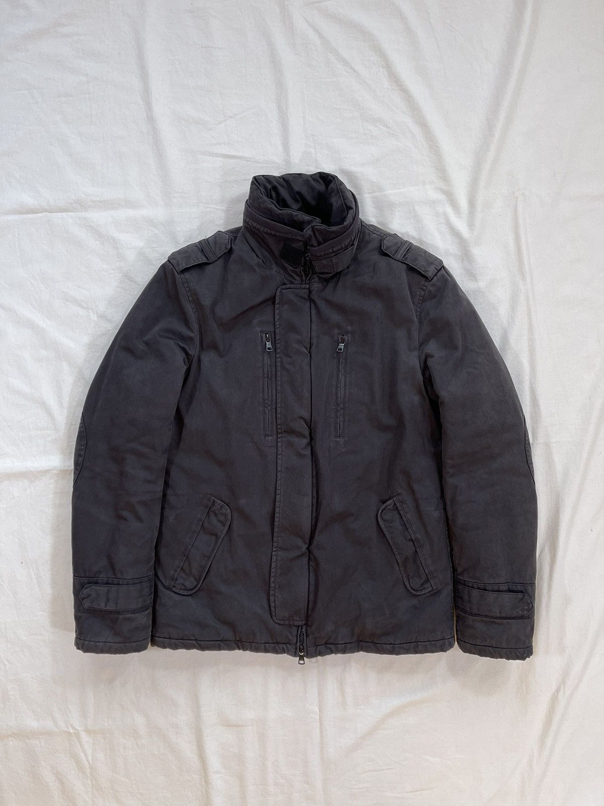 Armani Vintage Armani Exchange Padded Military Waxed Jacket | Grailed