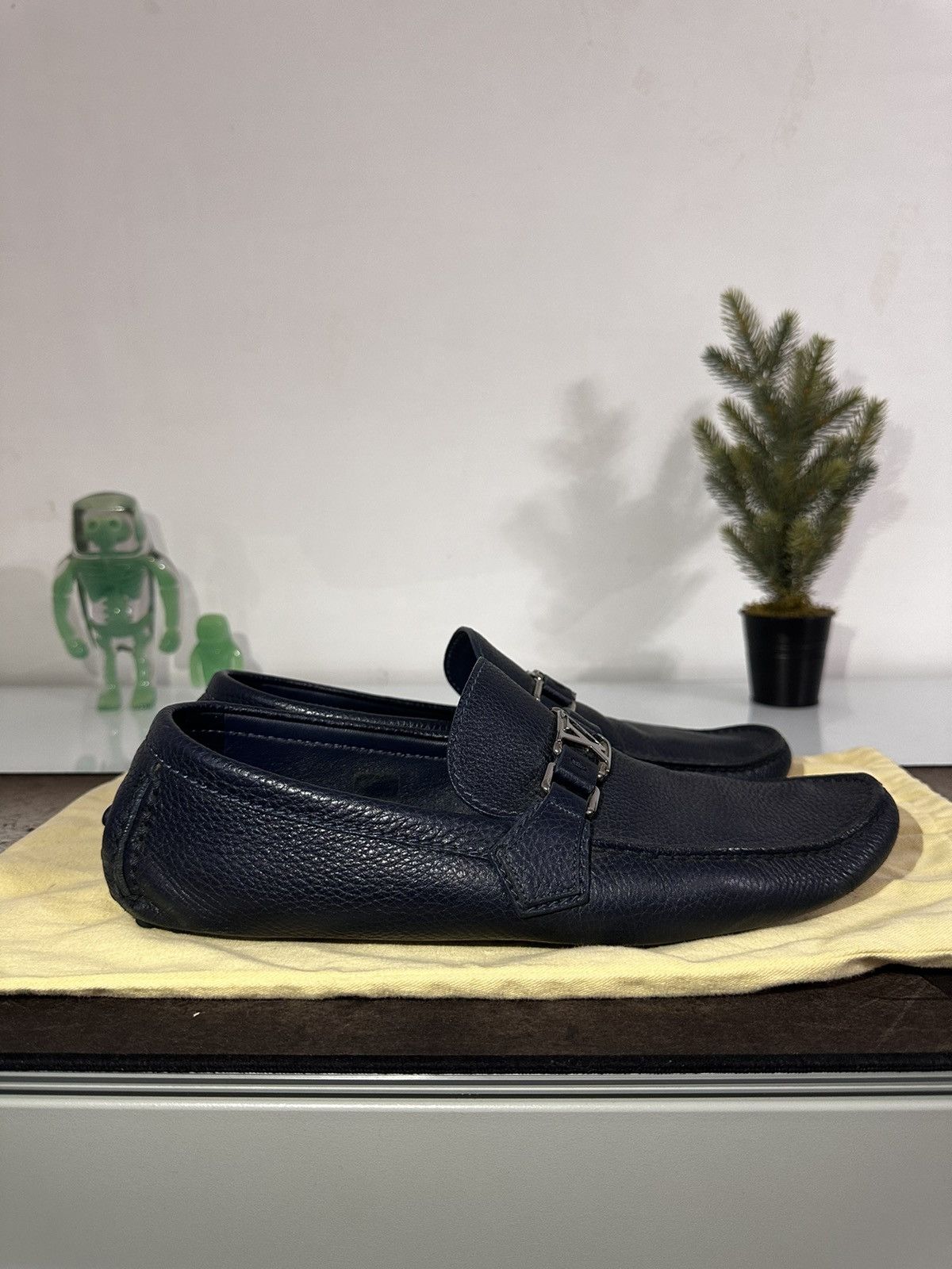 Louis Vuitton Navy Blue Mocasines Size US 11.5 / EU 44-45 - 6 Thumbnail