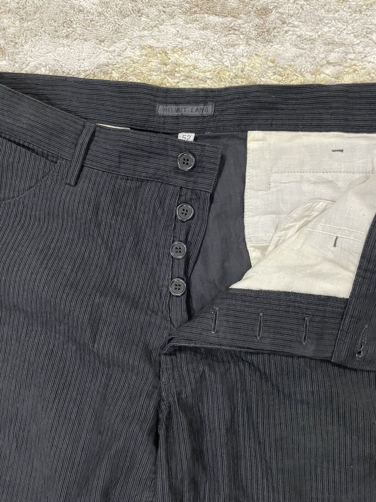 Helmut Lang Vintage Helmut Lang Black Pinstripe Pant Size US 36 / EU 52 - 1 Thumbnail