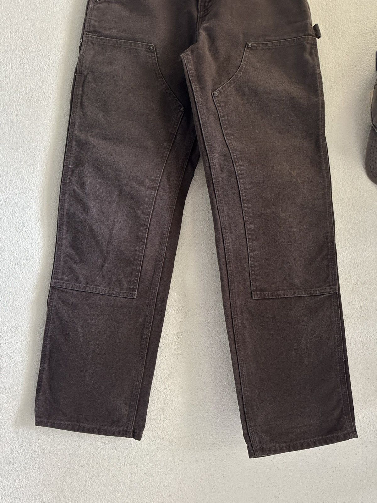 Carhartt (29x32) Vintage Carhartt Double Knee B136 DKB Dark Brown Size US 29 - 3 Thumbnail