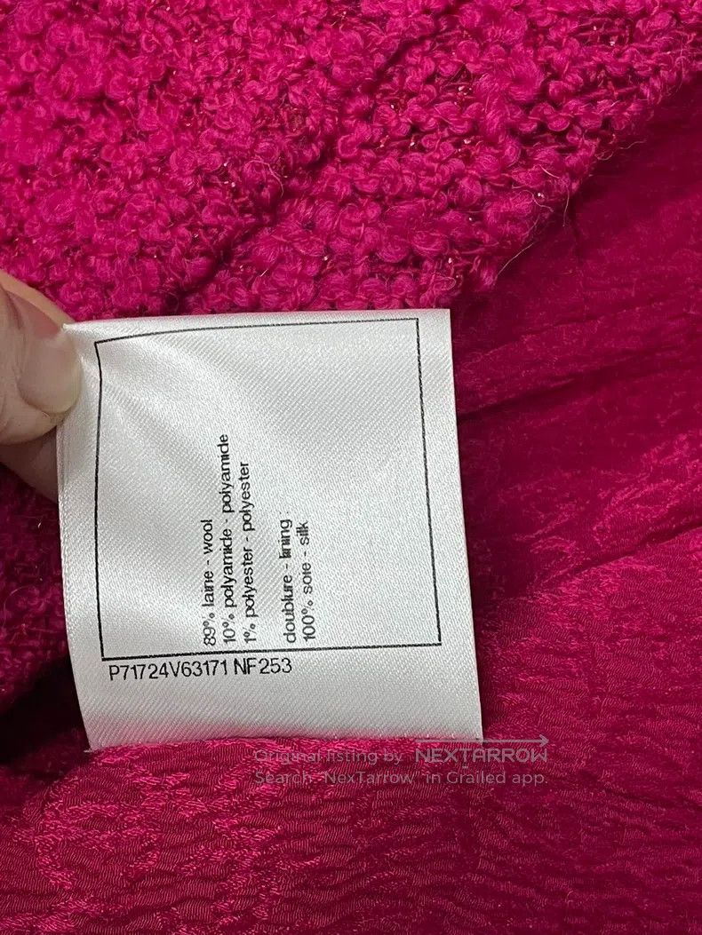 Chanel Chanel Rose-red diamond buckle short jacket Size XS / US 0-2 / IT 36-38 - 7 Thumbnail