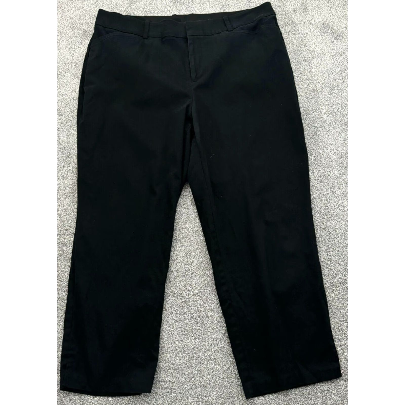 Vintage Ava & Viv Cropped Pants Women Size 17 Office Minimalist Preppy Stretch High Rise Womens Size 38" / US 16 / IT 52 - 2 Thumbnail
