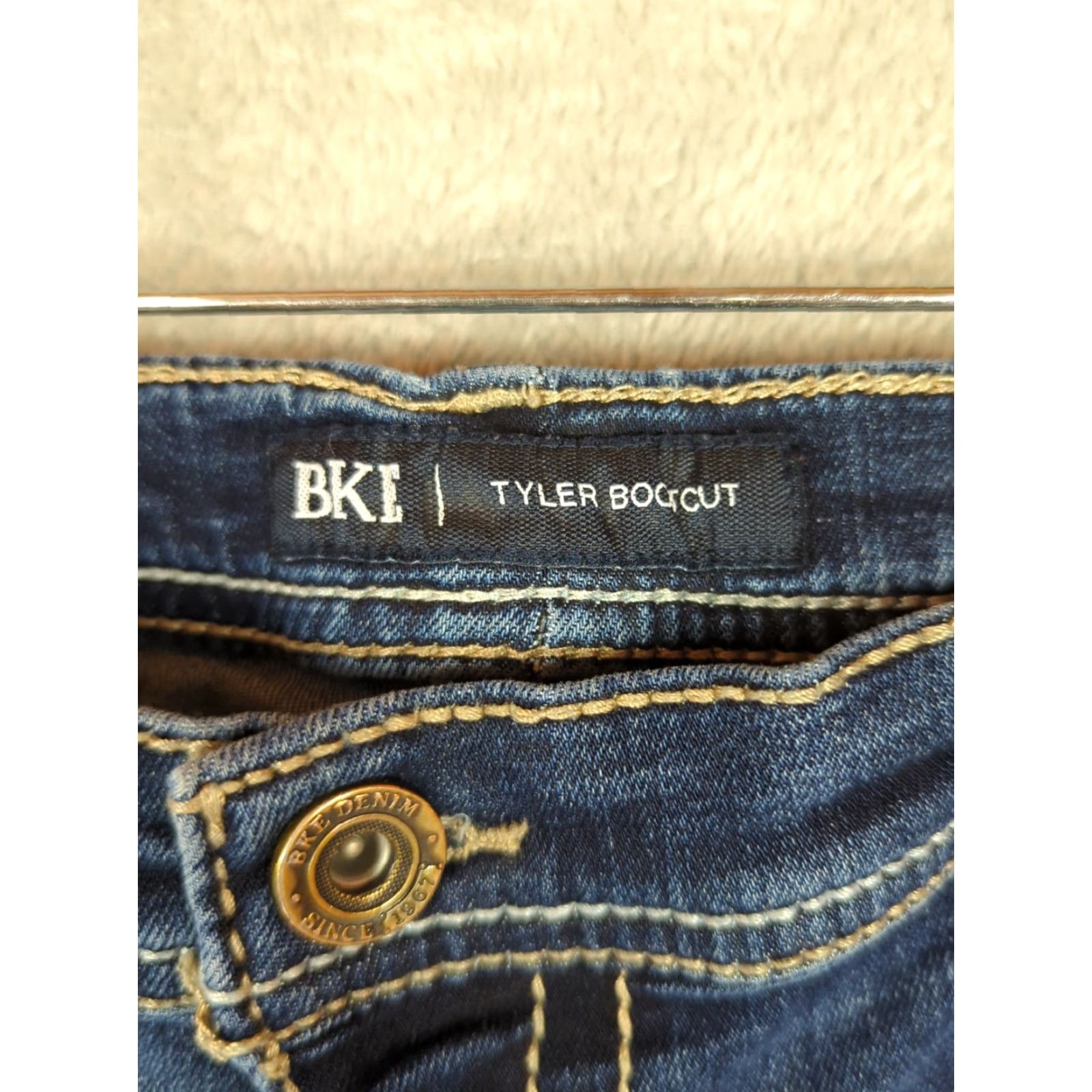 BKE Buckle BKE Tyler Bootcut Jeans Men's 42 Medium Wash Stretch Denim Western Style Size US 42 / EU 58 - 3 Thumbnail