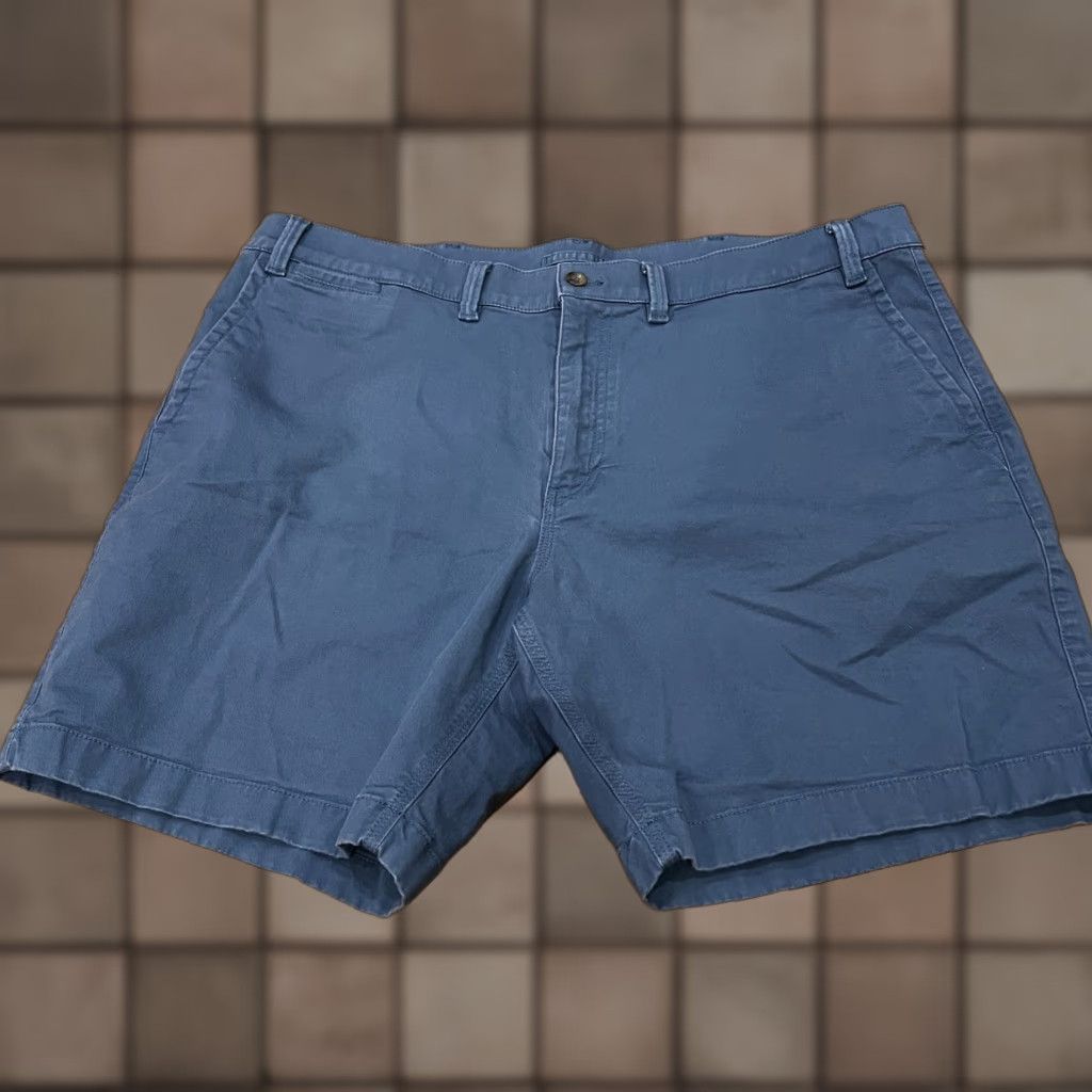 Vintage VINTAGE? No — Duck Head Men Chino Shorts 40 Blue - 9" Inseam, Flat Front, Slash Pockets, Casual Everyday, Preppy Style Men Size US 40 / EU 56 - 1 Thumbnail