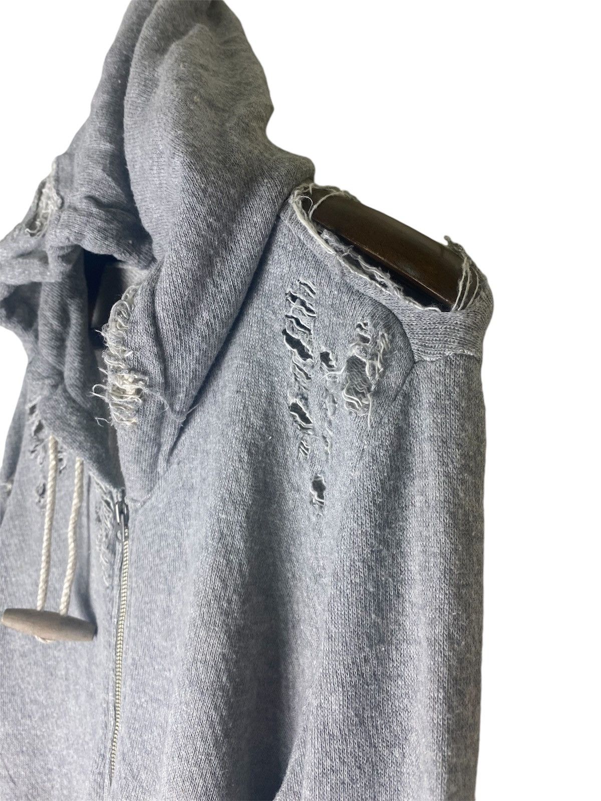 Maison MIHARA YASUHIRO FW16 Miharayasuhiro Distressed Punk Hoodies Size US M / EU 48-50 / 2 - 11 Thumbnail