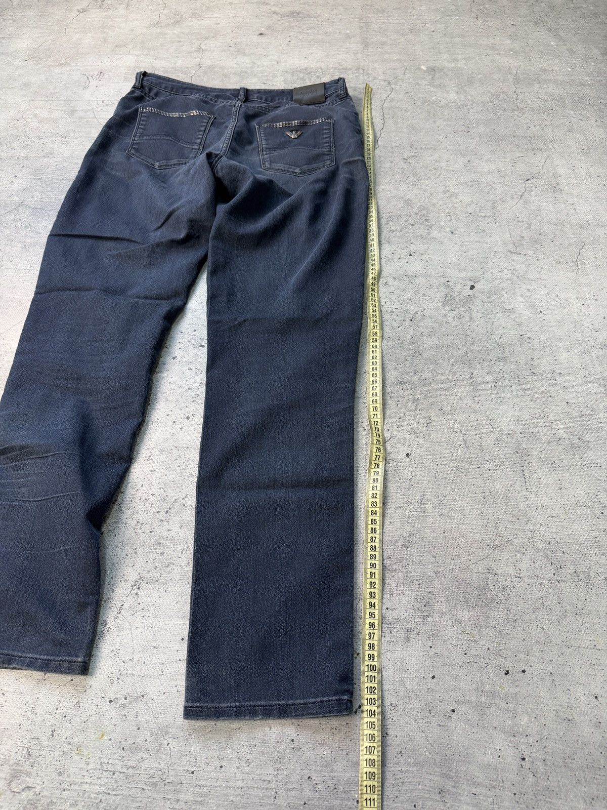 Armani Vintage Armani Jeans Black Denim Pants Size US 29 - 5 Thumbnail