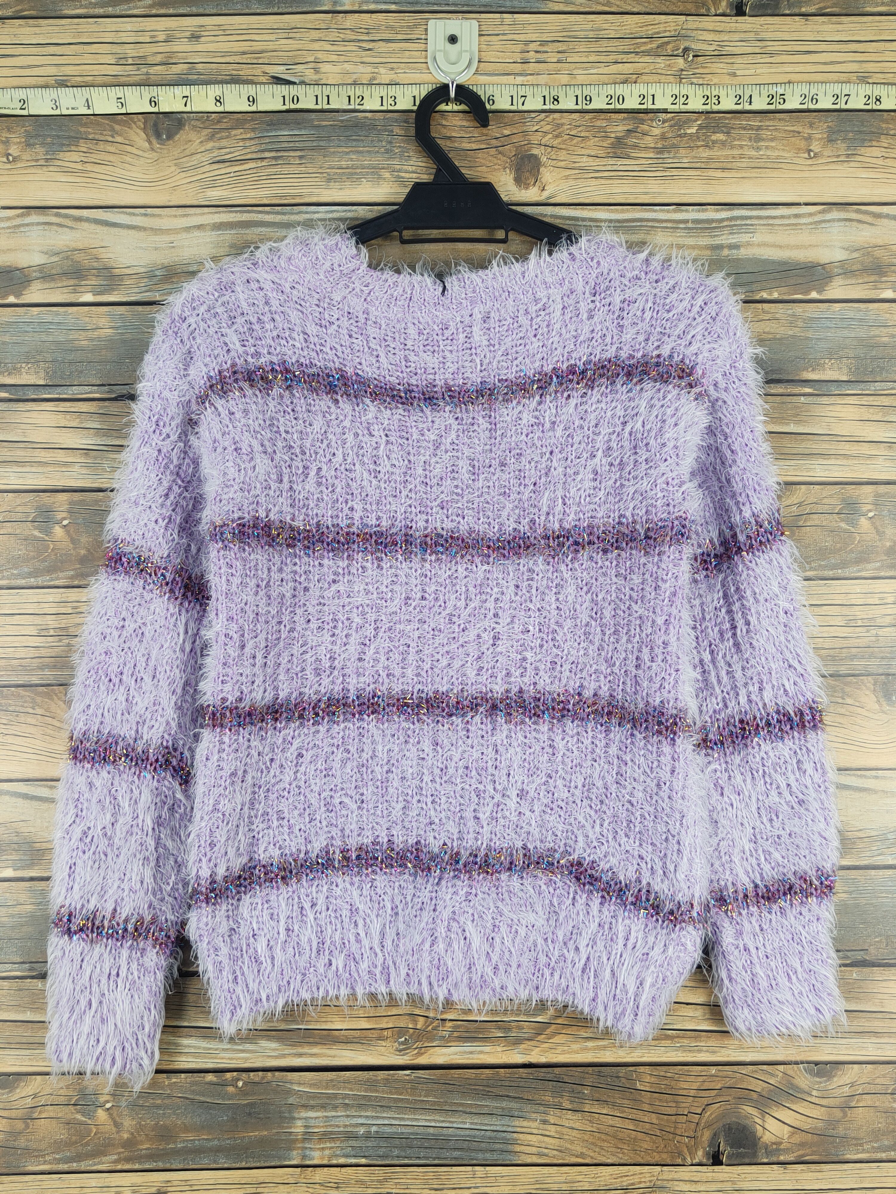 Japanese Brand Japanese Brand Purple Shag Shaggy Fur Mohair Knitwear #W1657 Size S / US 4 / IT 40 - 7 Thumbnail