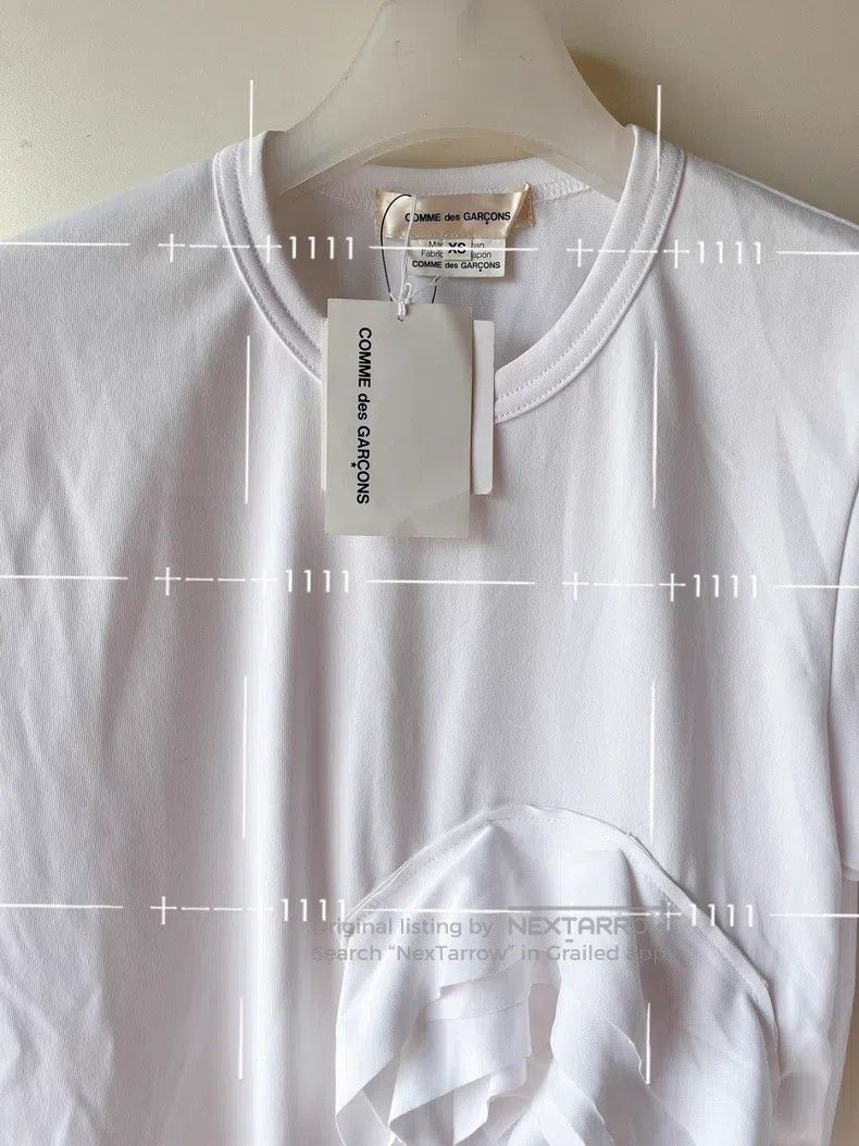 Comme des Garcons Comme Des Garcons Roses Polyester Long-Sleeve T-Shirt Size XS / US 0-2 / IT 36-38 - 6 Thumbnail