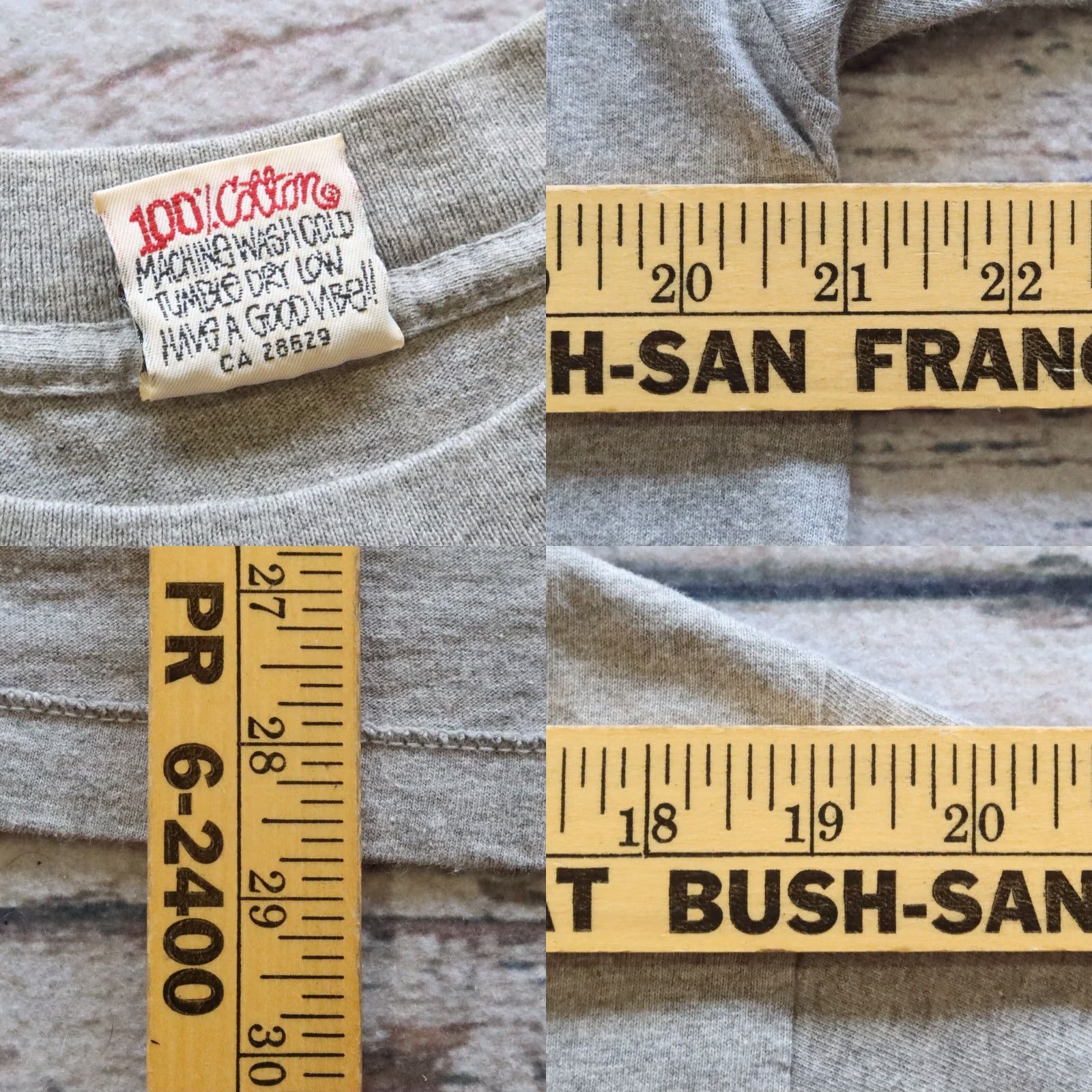 Logo 7 Vintage Stussy S Logo Tee - Size L - Gray - T Shirt - Men - 90s - Single Stitch Size US L / EU 52-54 / 3 - 8 Thumbnail