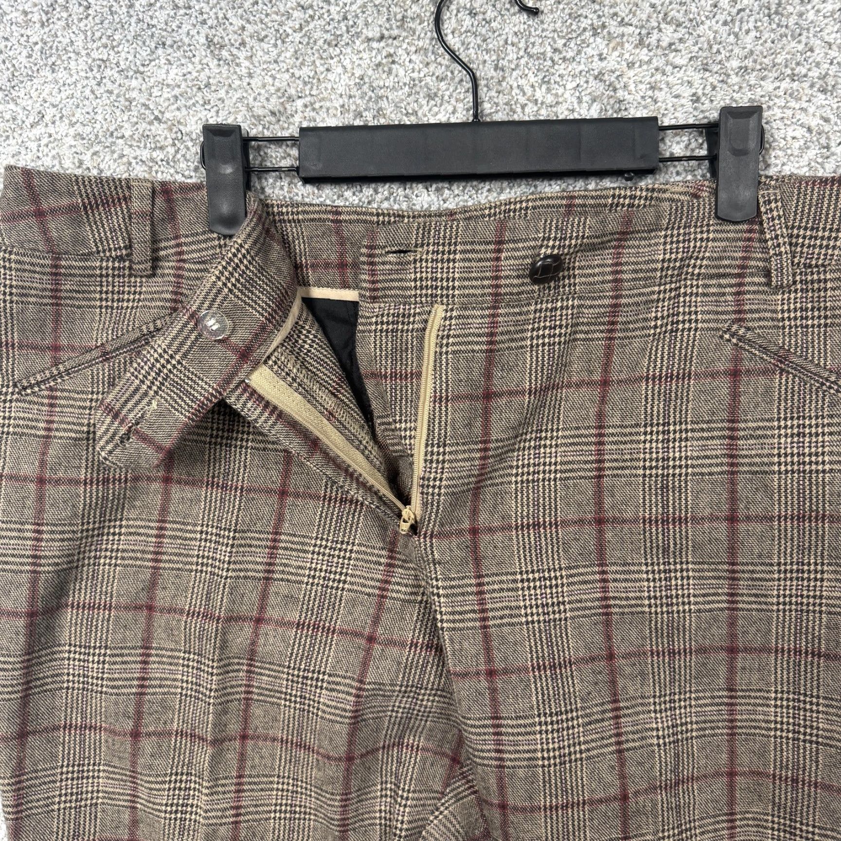 Vintage New York & Company Pants 16 38x23 Brown Plaid Crop Office Preppy Dark Academia Size 38" / US 16 / IT 52 - 6 Thumbnail