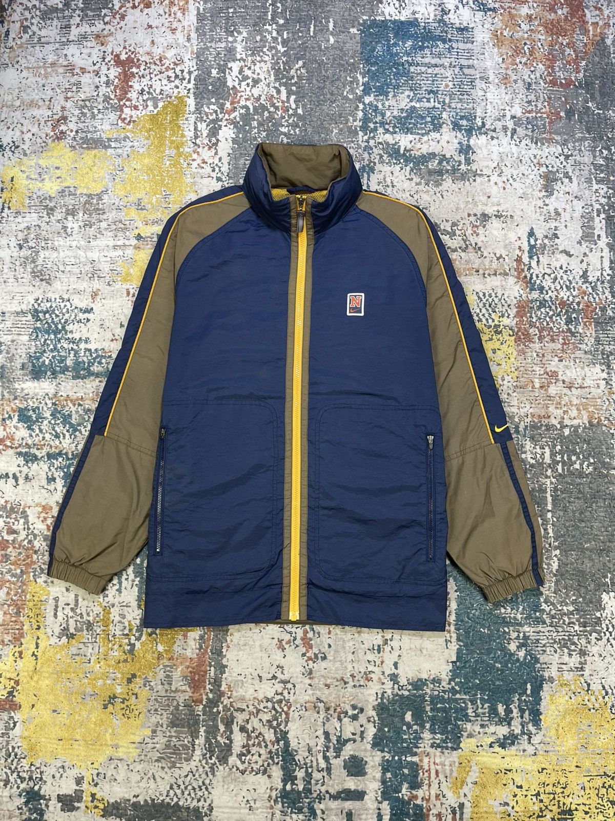 Nike Vtg 90s Nike Patch Swoosh Nylon Windbreaker Size US M / EU 48-50 / 2 - 12 Thumbnail
