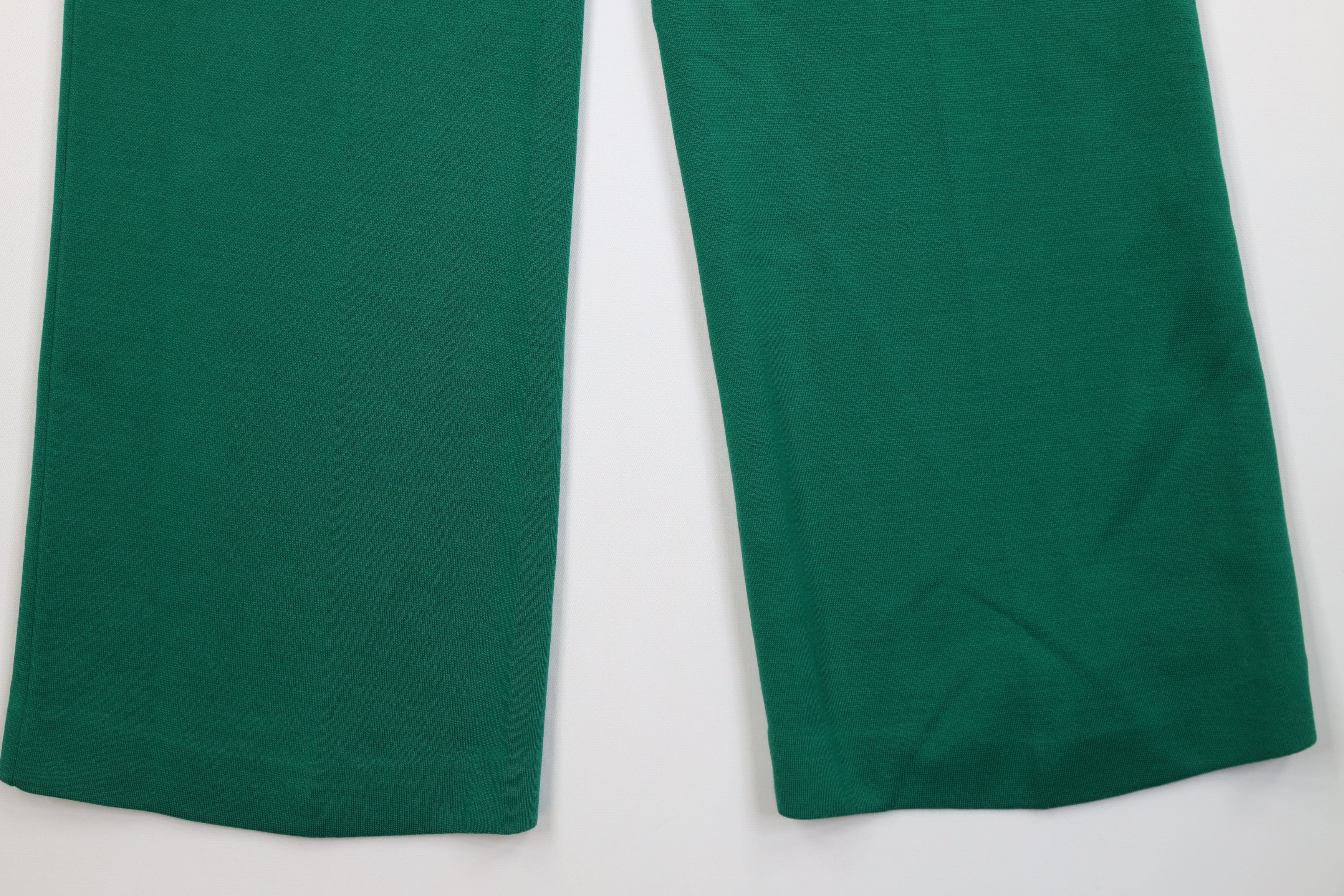 Vintage Vintage 70s Streetwear Wide Leg Bell Bottoms Pants Green USA Size 36" / US 14 / IT 50 - 4 Thumbnail