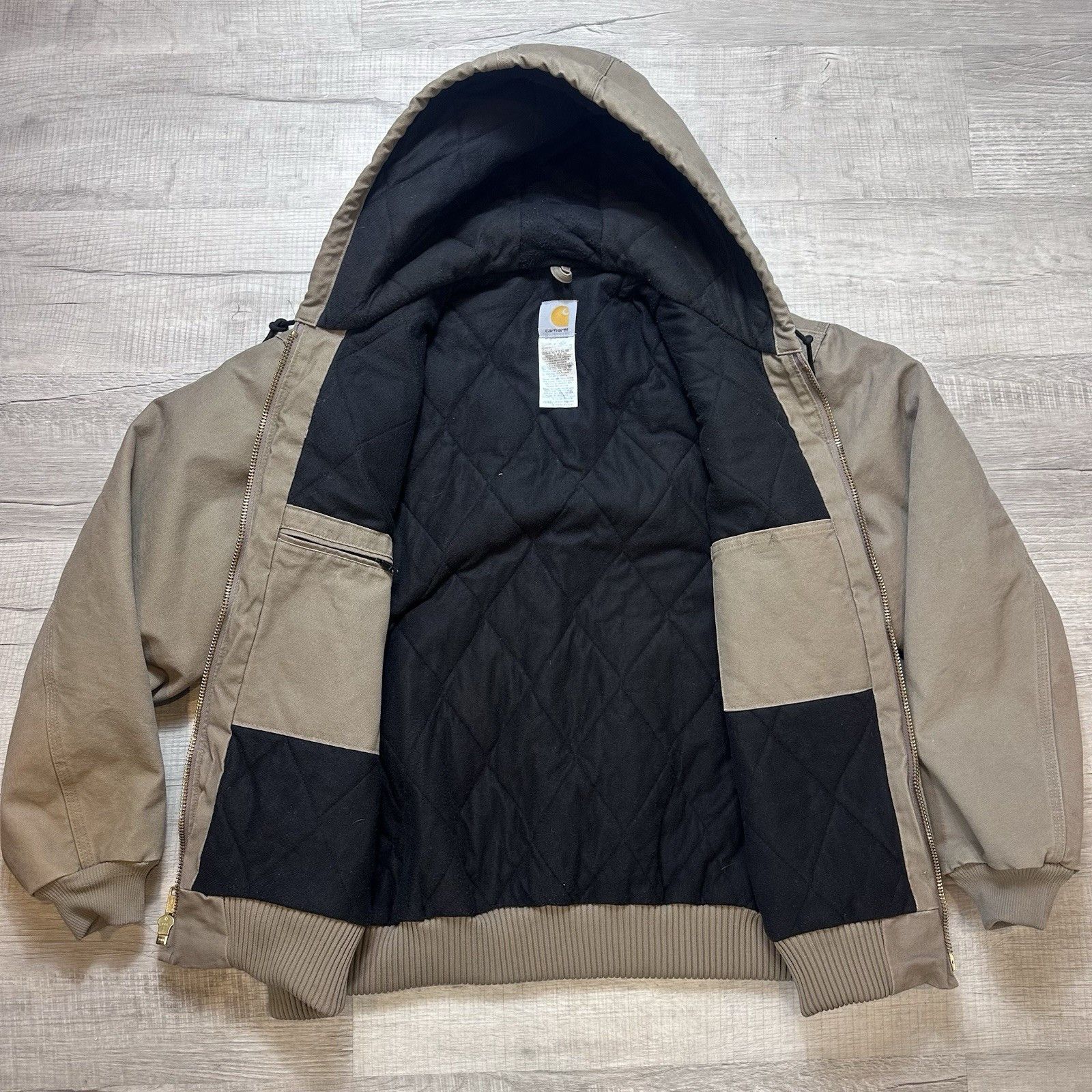 Carhartt Vintage Carhartt Jacket Mens J130 MUS Canvas Quilted Hooded Size US XL / EU 56 / 4 - 7 Thumbnail