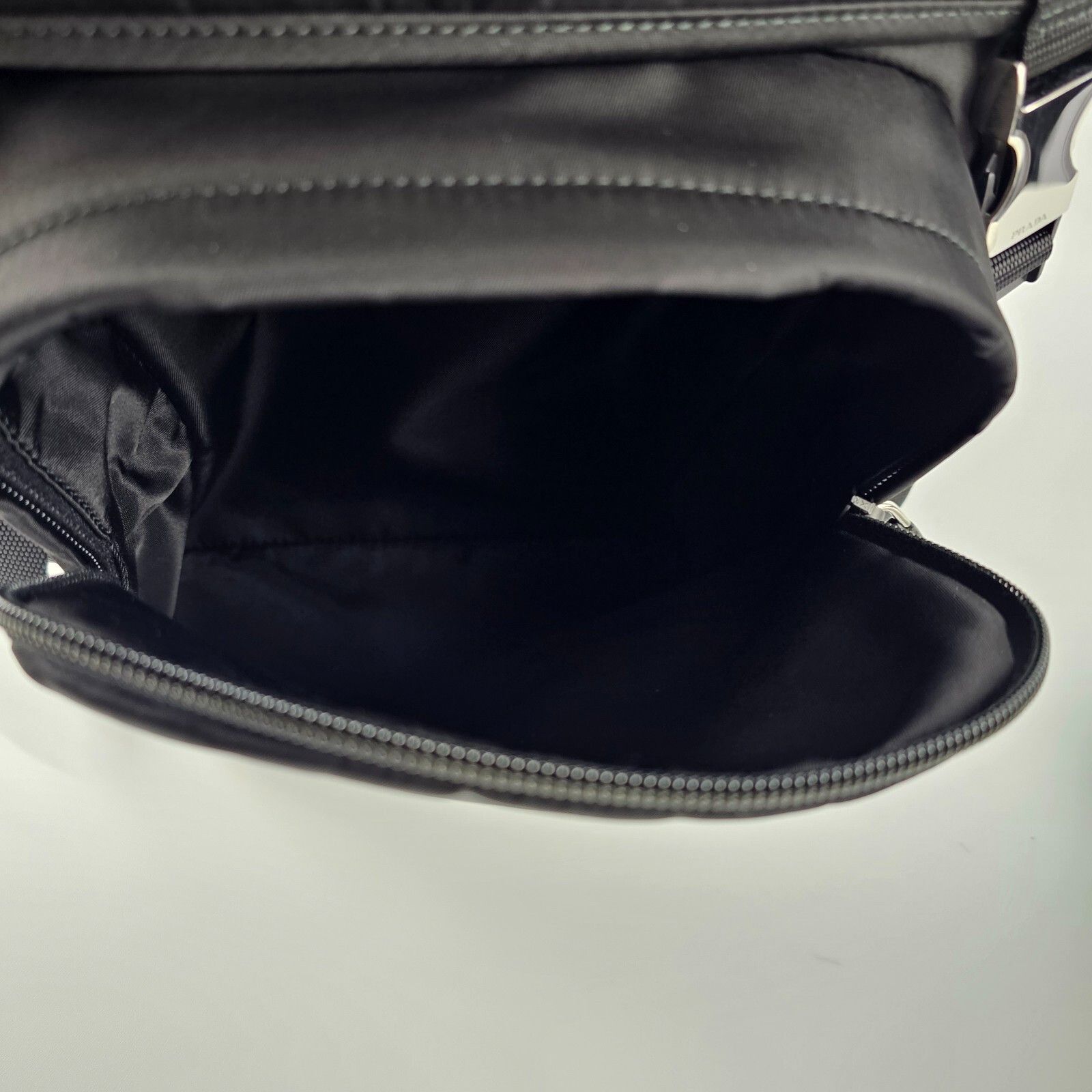 Prada PRADA $2500 Black Re-Nylon And Saffiano Leather Backpack New Size ONE SIZE - 9 Thumbnail