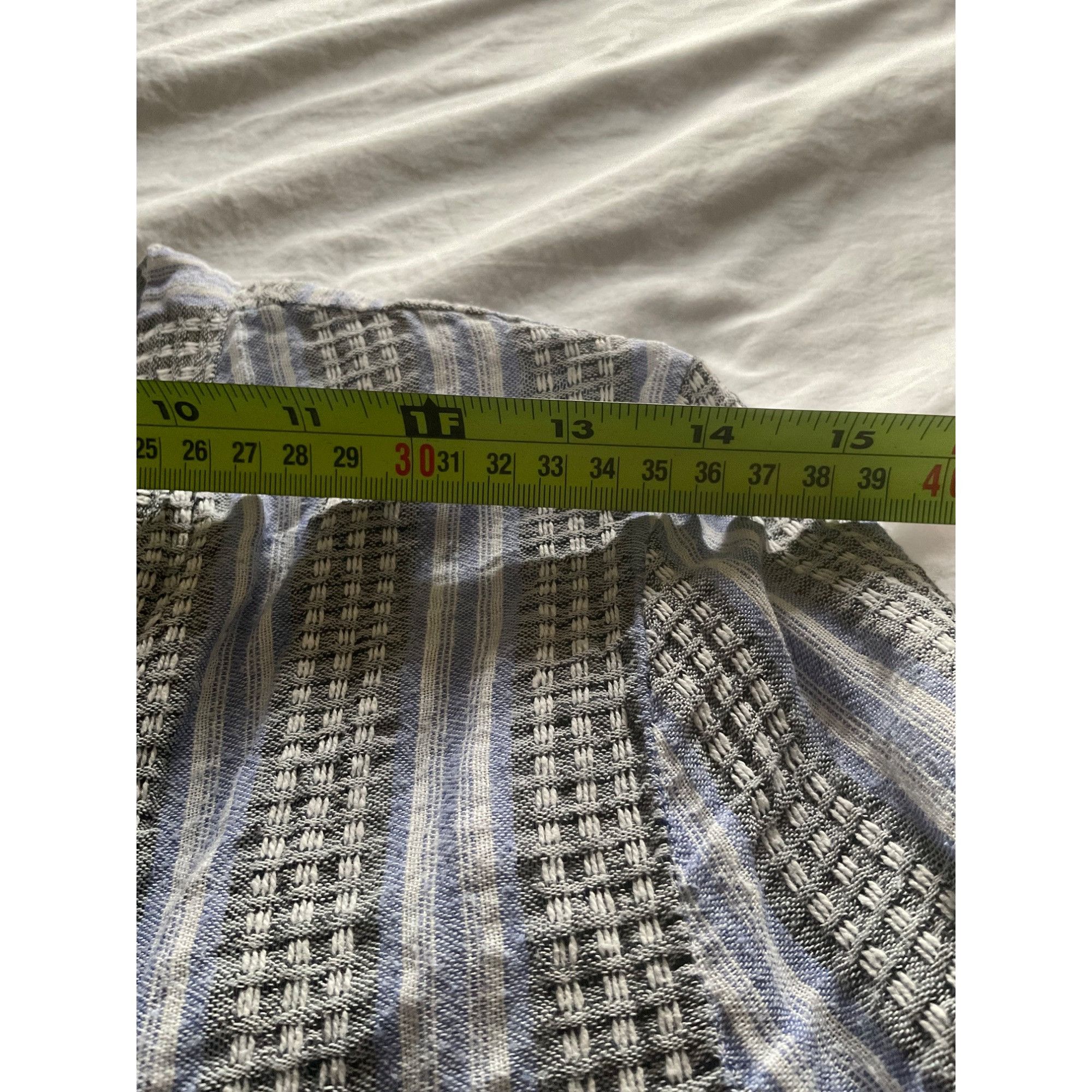 Zimmermann Zimmermann cotton linen blue black stripe waffles buttons sh Size M / US 6-8 / IT 42-44 - 8 Thumbnail
