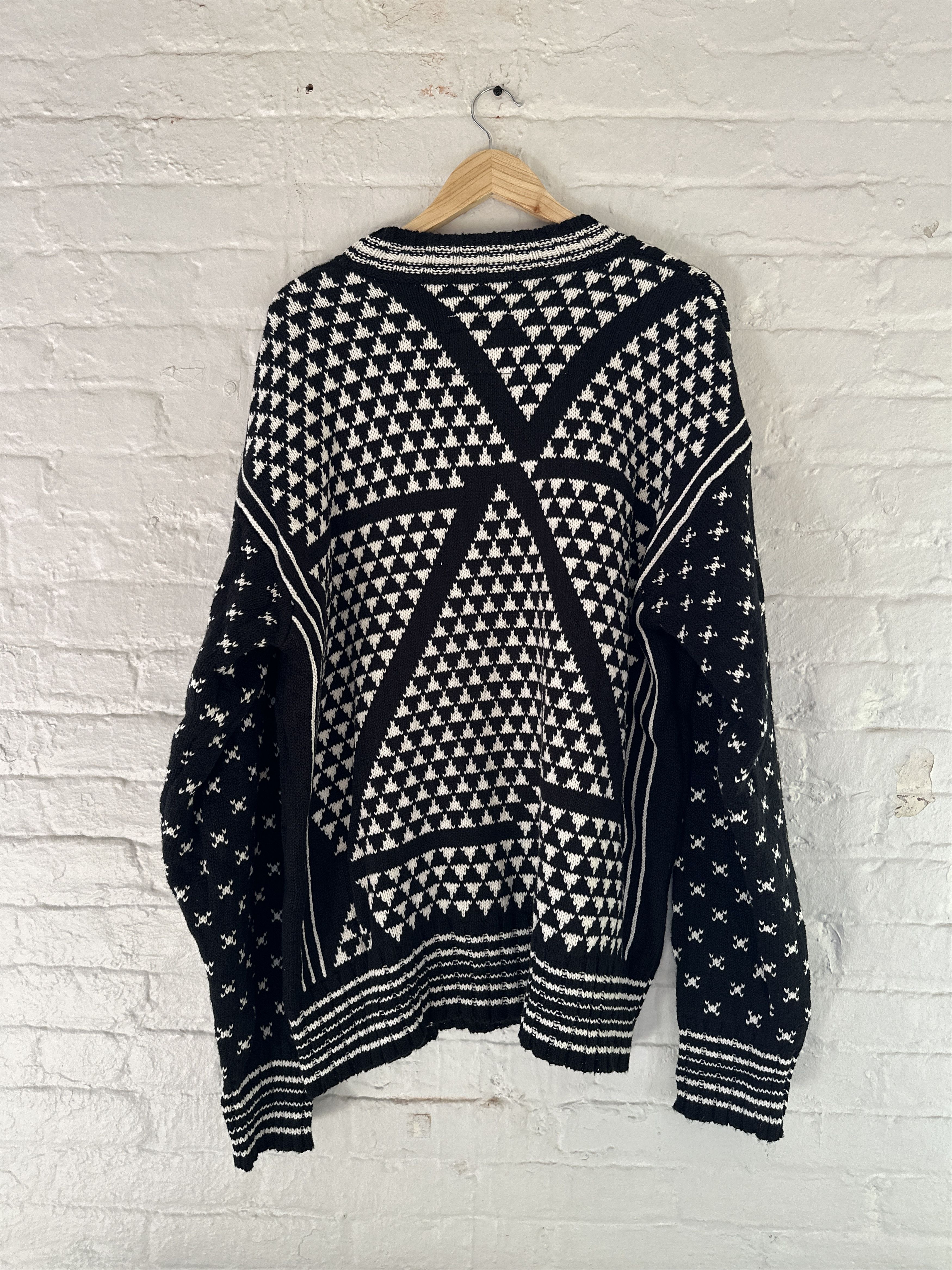 Maison Margiela Maison Margiela Oversized Jacquard Knit Sweater Size US XXL / EU 58 / 5 - 3 Thumbnail