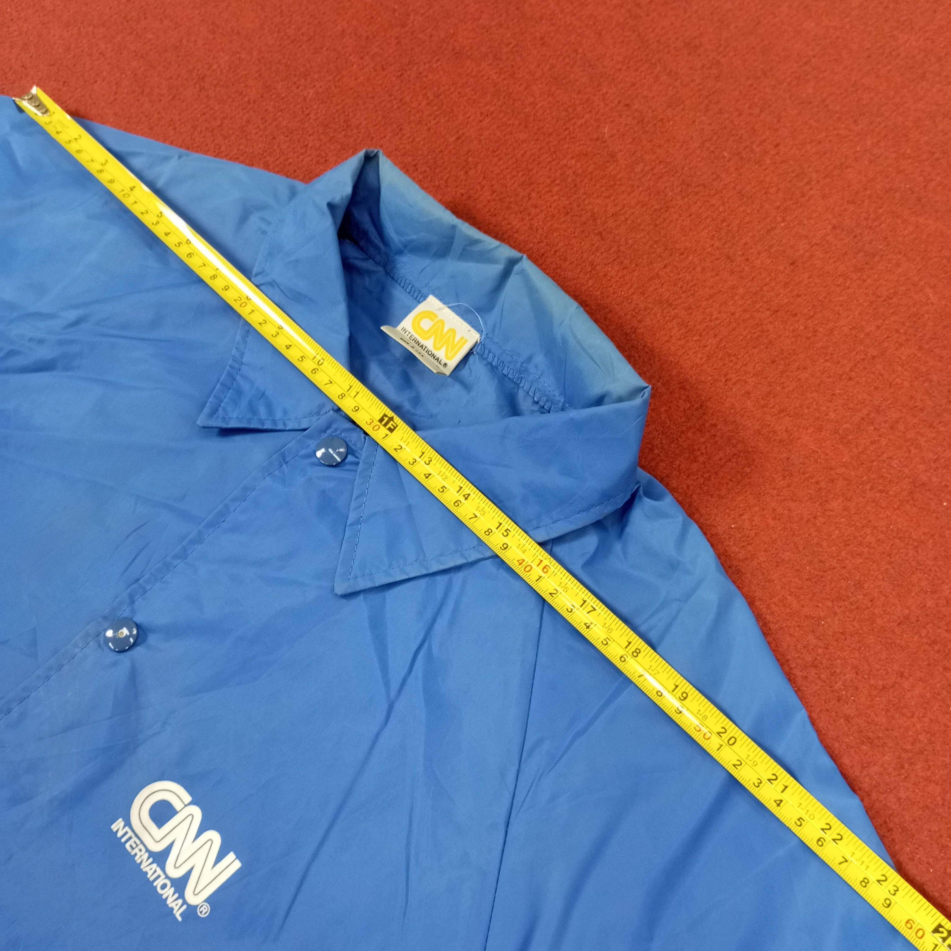 Vintage CNN International American Media News Windbreaker Jacket Size US L / EU 52-54 / 3 - 10 Thumbnail