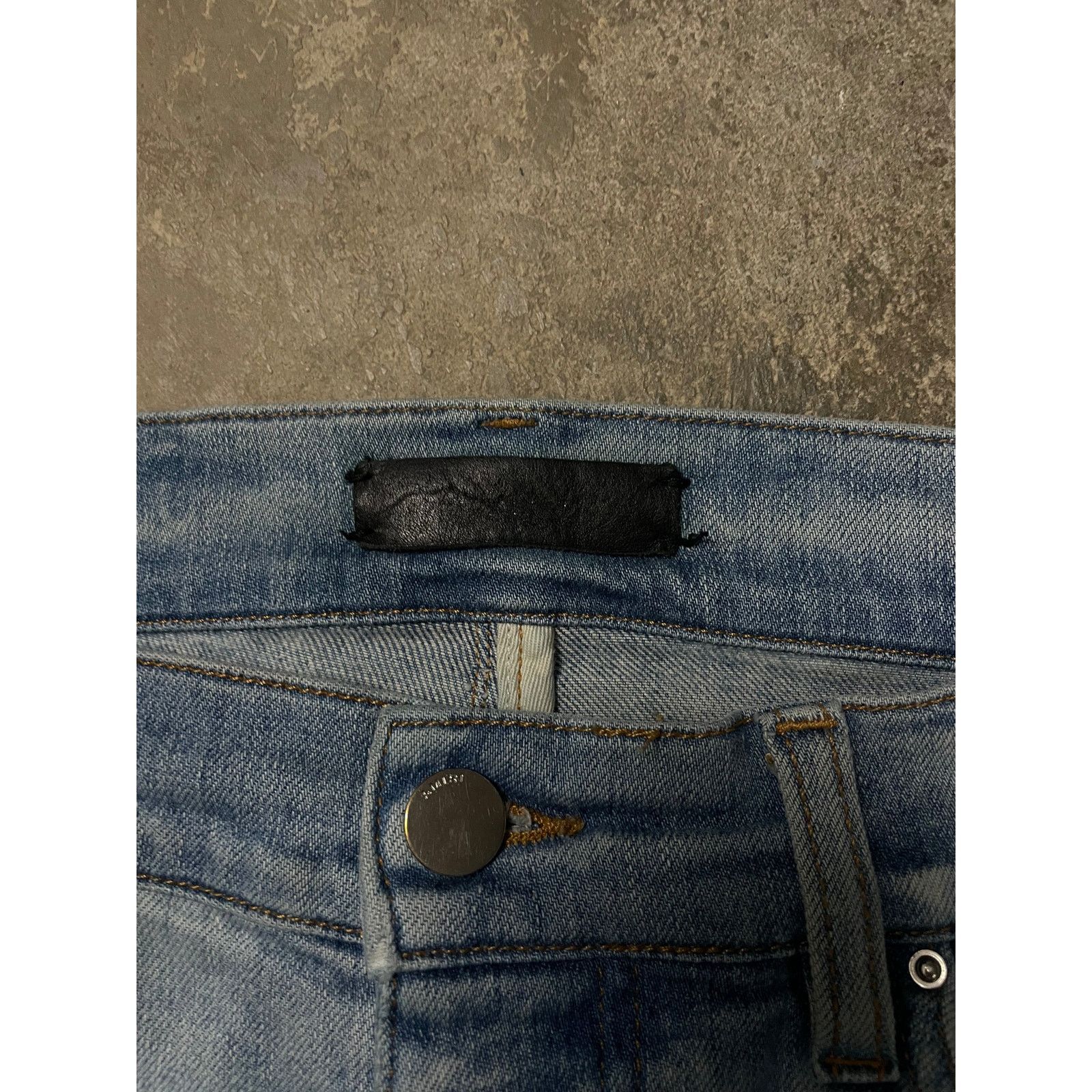 Amiri Amiri MX1 Lightwash Blue Red Patch Used 30 Size US 30 / EU 46 - 2 Thumbnail