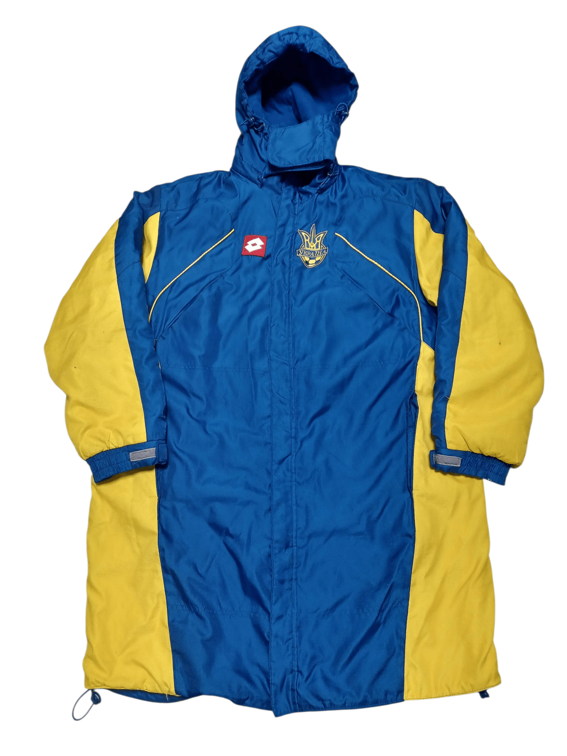 Lotto Sport LOTTO VINTAGE 2004 UKRAINE SOCCER TEAM PARKA JACKET Size US XL / EU 56 / 4 - 1 Thumbnail