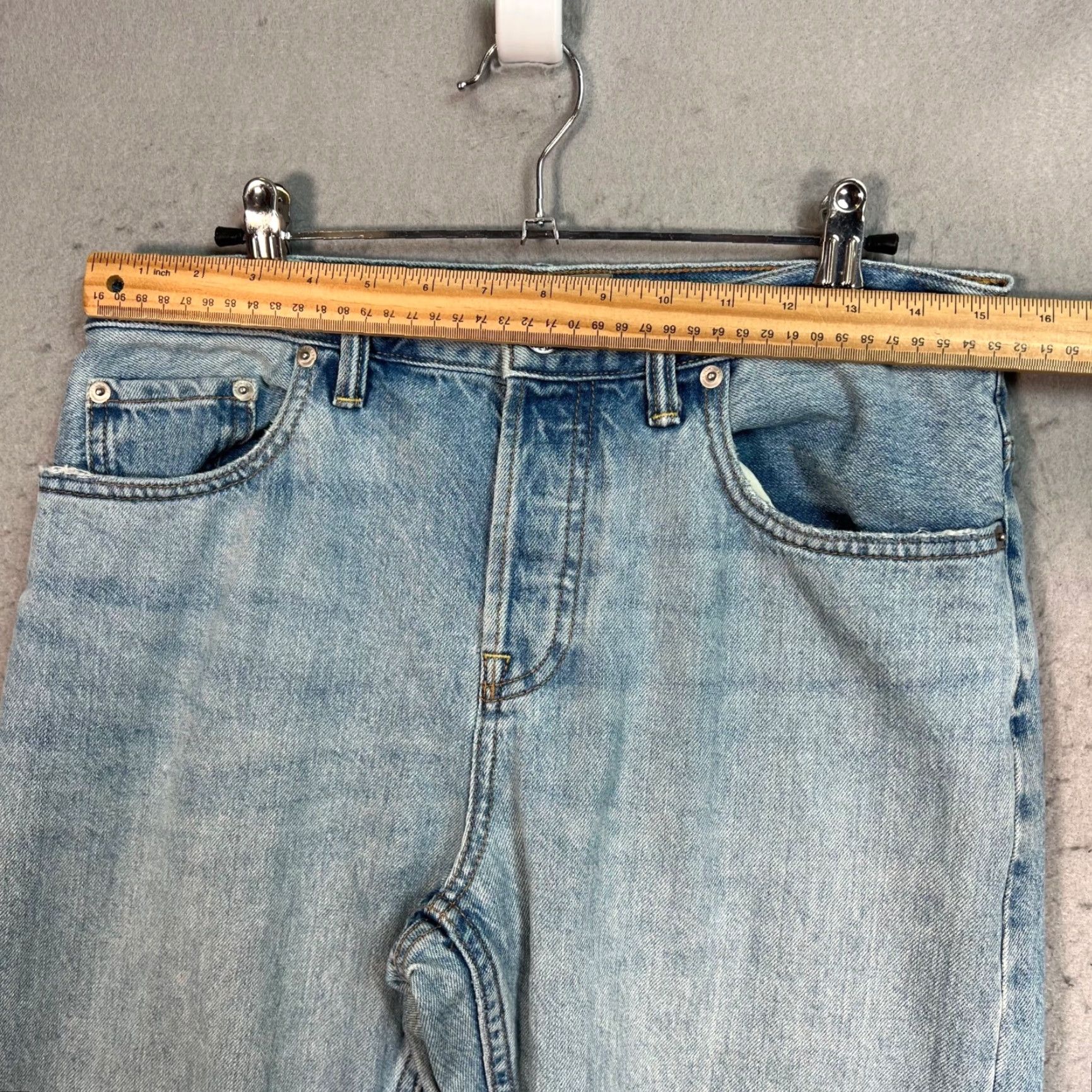 Everlane Everlane Jeans Womens Size 28 High-Waisted Light Wash Boyfriend Cotton Denim 5-Pocket Mens 28 Inseam 26 in Blue Summer Size 28" / US 6 / IT 42 - 5 Thumbnail