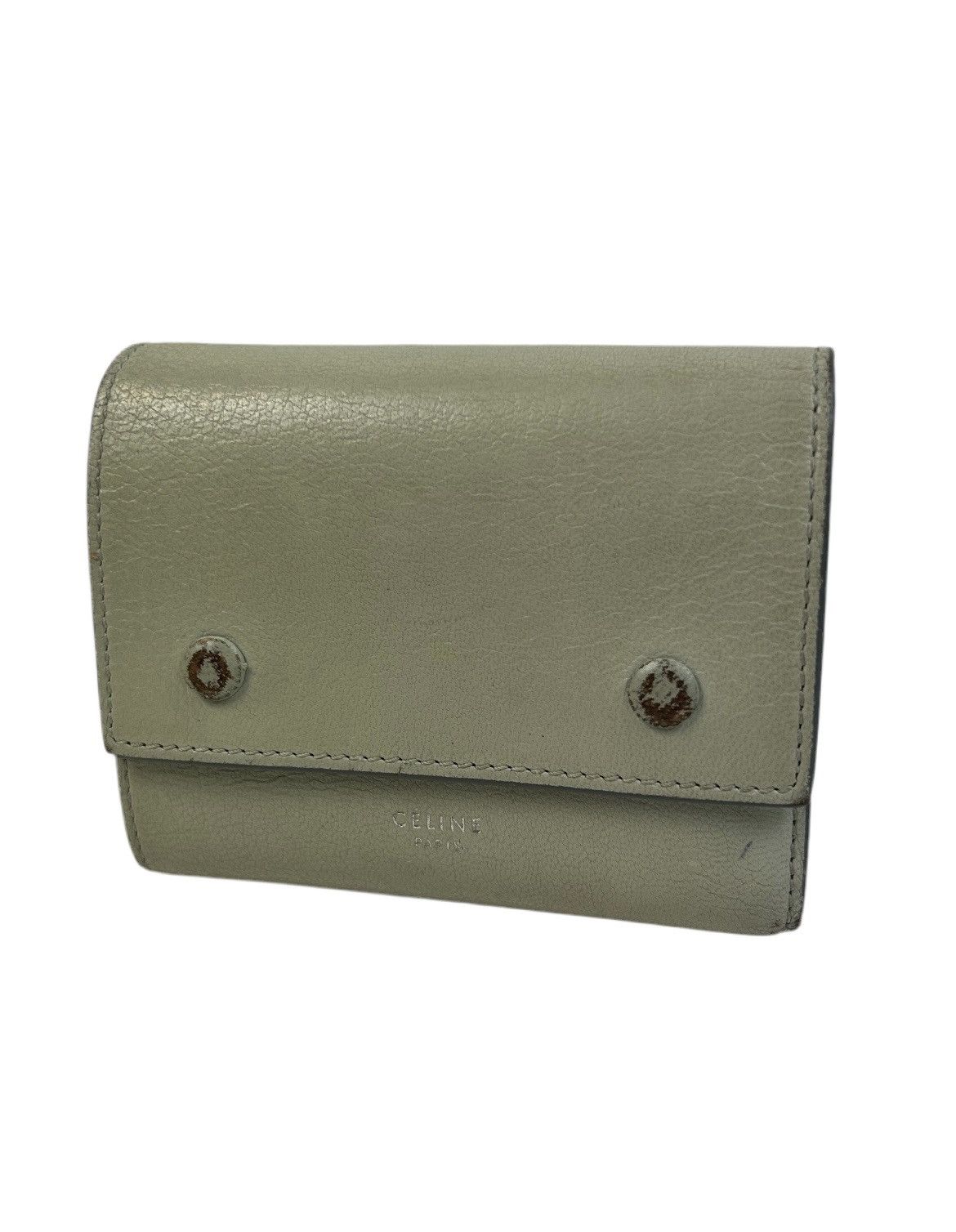 Celine Celine Leather Trifold Wallet Size ONE SIZE - 2 Thumbnail
