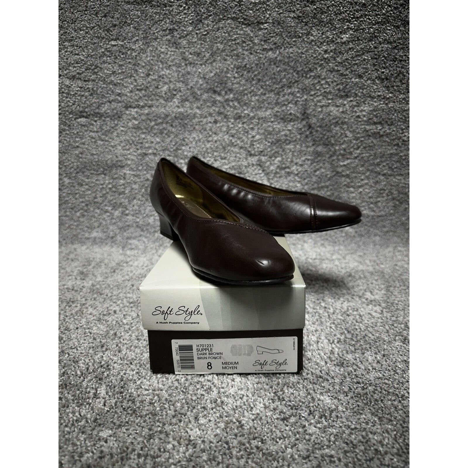 Hush Puppies Soft Style Hush Puppies Pumps 8 90s Y2K Dark Chunky Heel Size US 8 / IT 38 - 1 Thumbnail