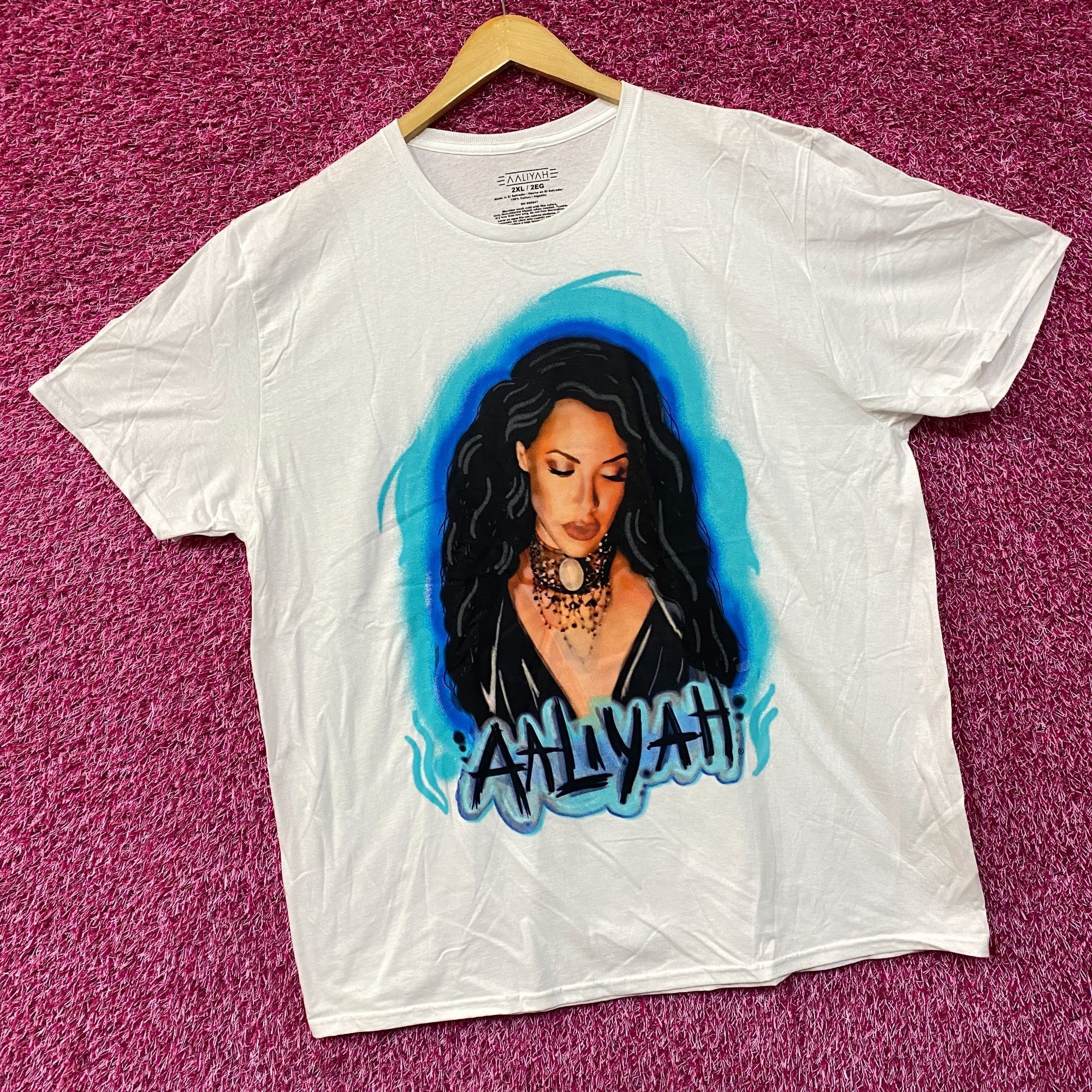 Other Aaliyah Airbrush Queen of Urban Pop Self-titled Album T-Shir Size US XXL / EU 58 / 5 - 3 Thumbnail