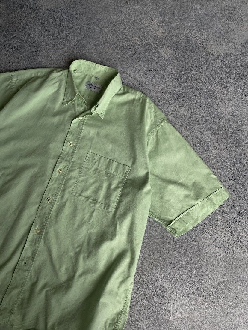 Vintage × Yves Saint Laurent Yves Saint Laurent Vintage Short sleeve button up Size US M / EU 48-50 / 2 - 6 Thumbnail