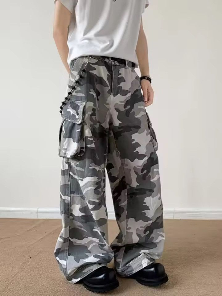 Japanese Brand Y2K Streetwear Camouflage Baggy Cargo Pant Size US 31 - 2 Thumbnail