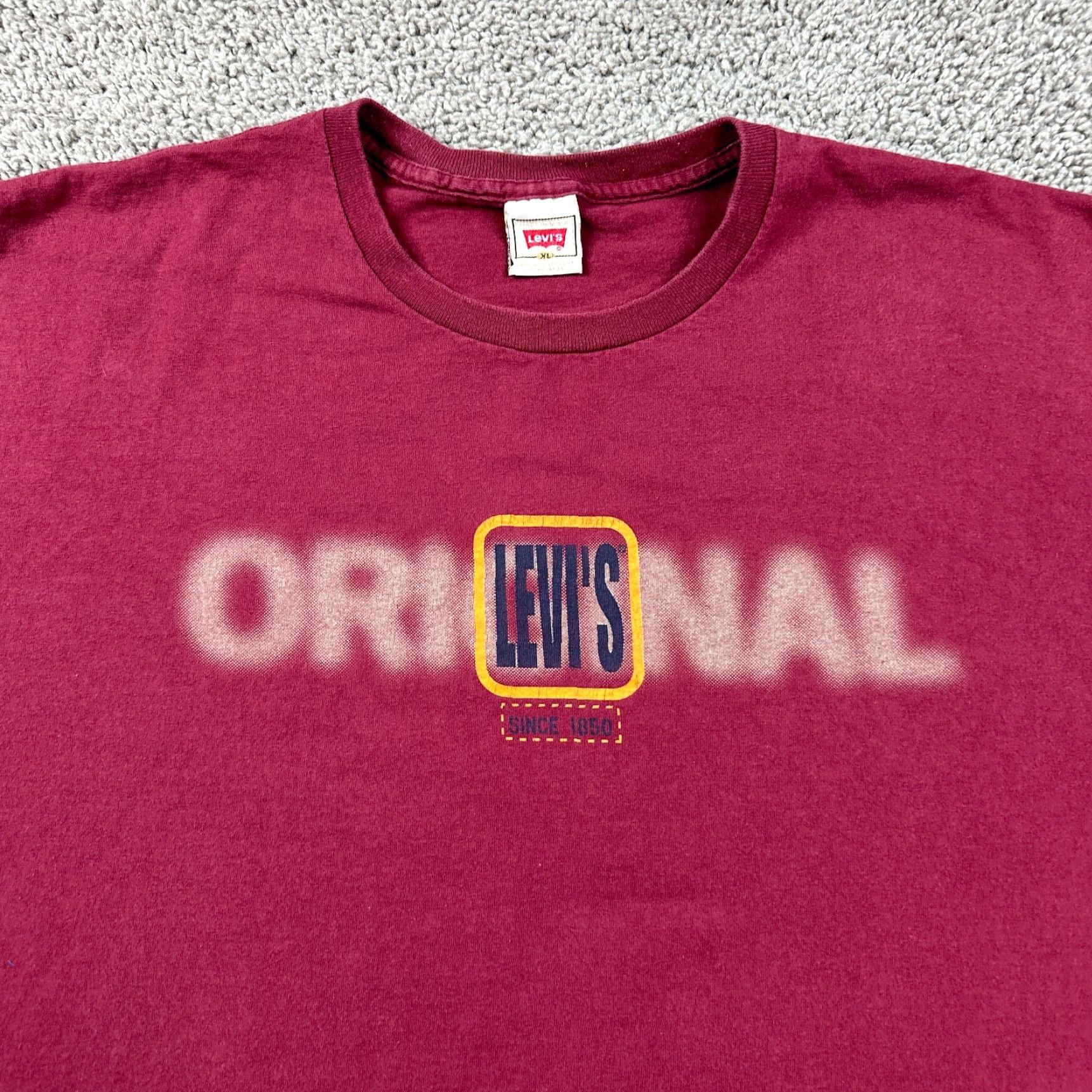 Levi's VINTAGE Levi's Shirt Mens XL Red Blue Originals Single Stitch USA Made Size US XL / EU 56 / 4 - 3 Thumbnail