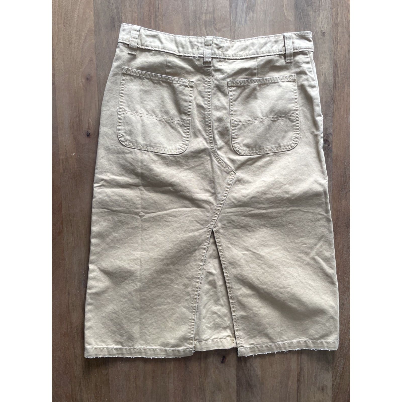 Urban Outfitters BDG Urban Outfitters Cargo Khaki Denim Canvas Midi Skirt Carpenter Size Medium Size 32" / US 10 / IT 46 - 2 Thumbnail