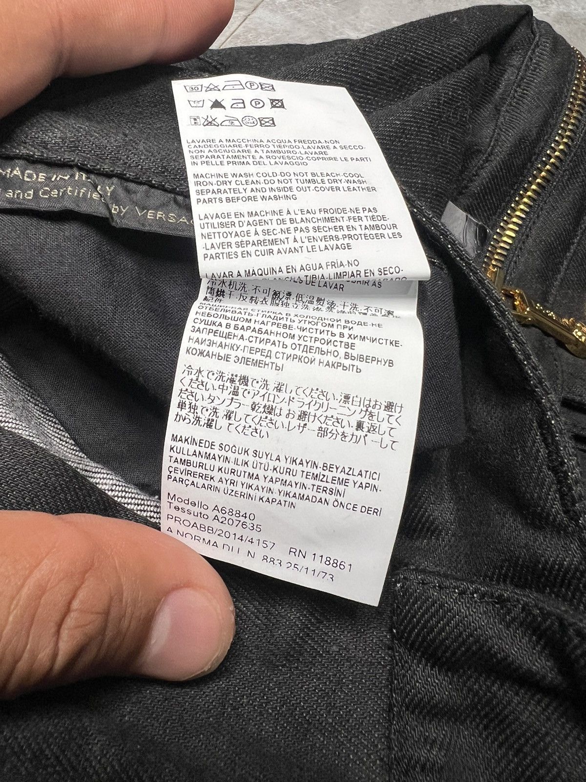 Versace Versace Indigo Dyed Multipocket Cargo Jeans Size US 33 - 13 Thumbnail
