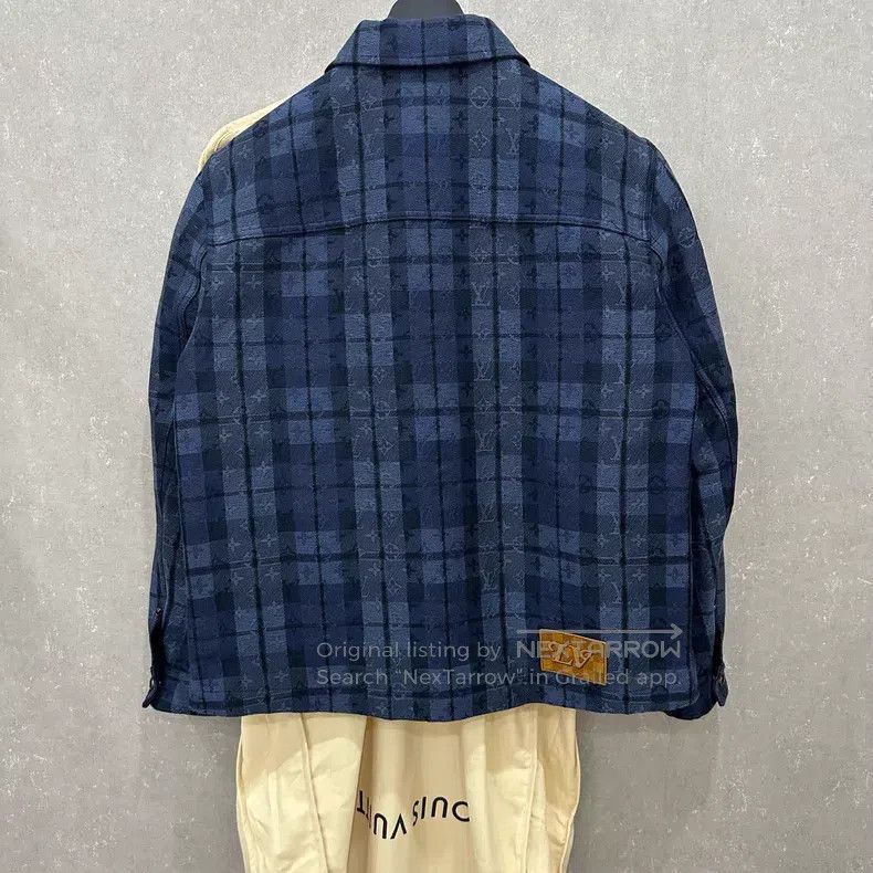 Louis Vuitton Louis Vuitton Plaid Lapel Long Sleeve Shirt Size US L / EU 52-54 / 3 - 2 Thumbnail