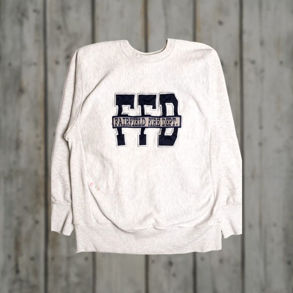 Vintage VINTAGE Fairfield Fire Dept Sweatshirt Large Unisex Adults Grey Cotton / Polyester Pullover 9079 Size US L / EU 52-54 / 3 - 1 Thumbnail