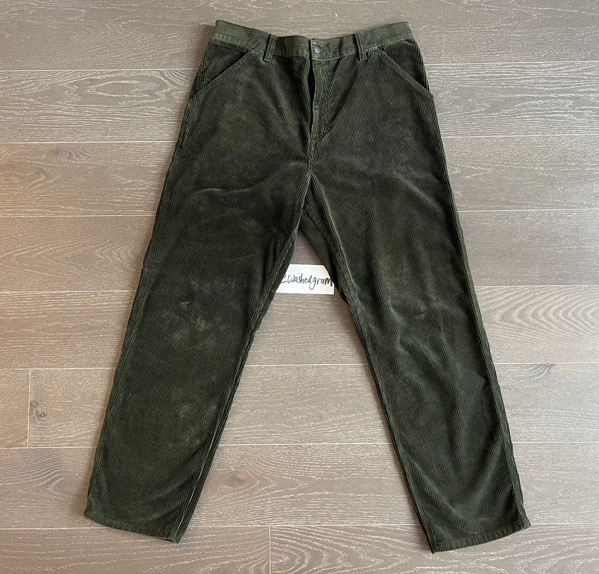 image of Carhartt Wip 34X32 Simple Corduroy Pant Pine Green, Men's