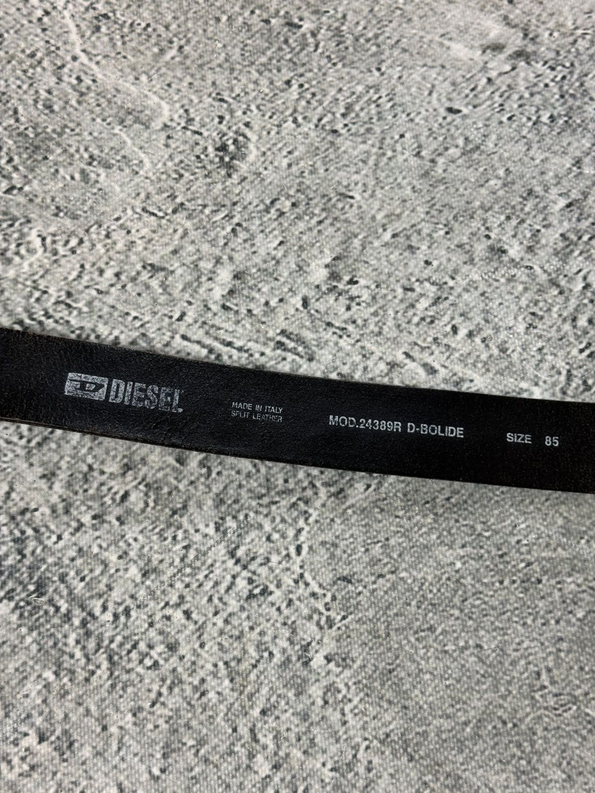 Diesel Diesel leather belt small buckle Y2K black Size 34 - 4 Thumbnail