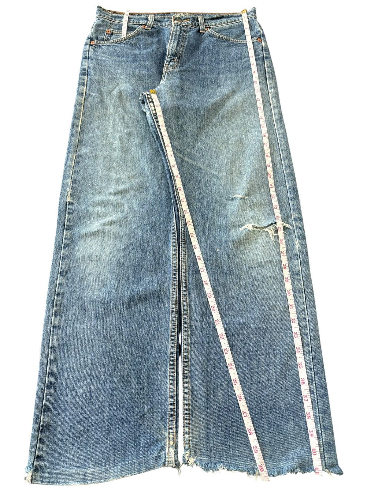 Levi's Vintage 90s Levis 612 Orange Tab Distress Baggy Jeans Size US 32 / EU 48 - 9 Thumbnail