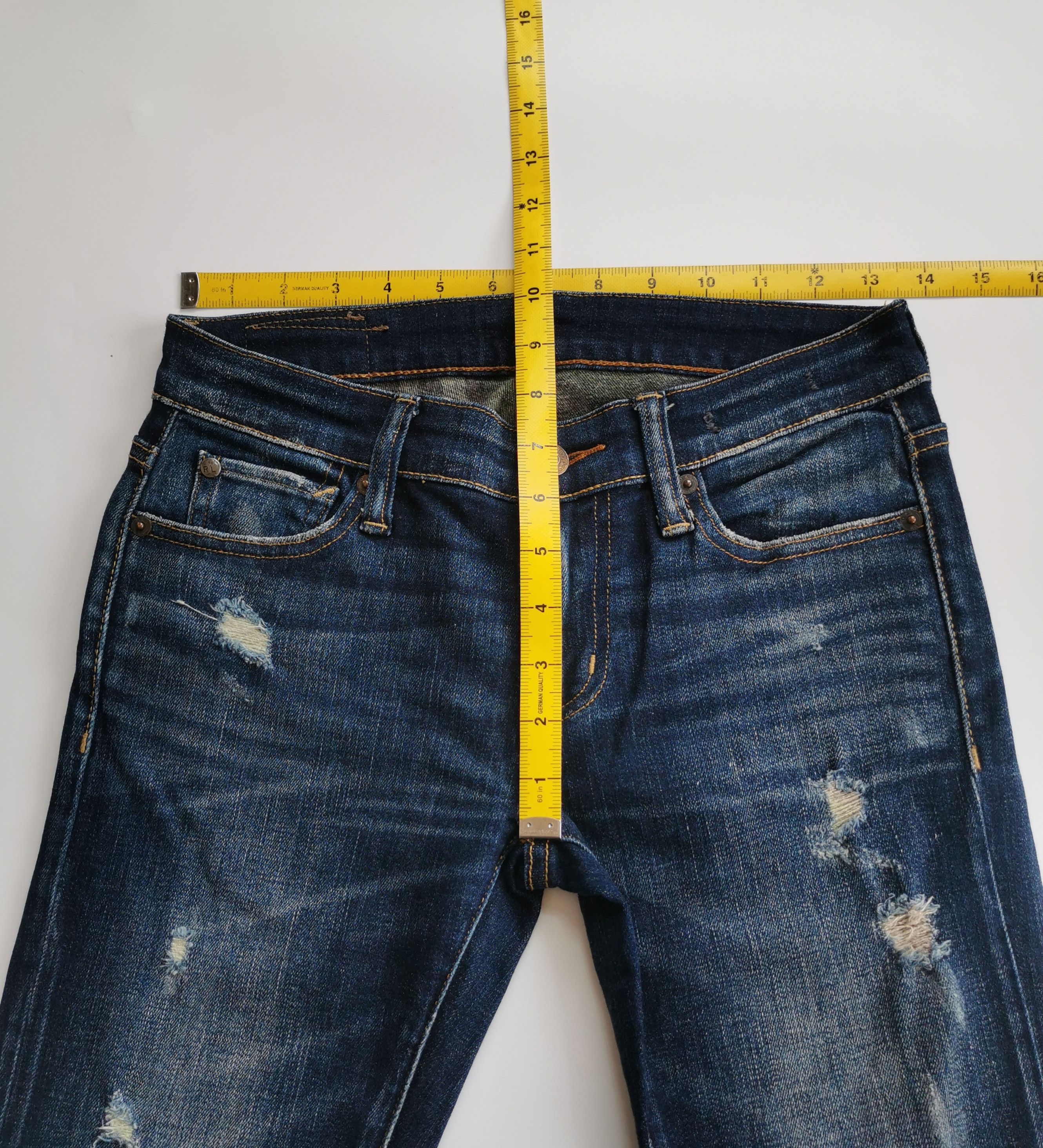 RRL Ralph Lauren Denim Supply Ralph Lauren Ripped Skinny Jeans Size US 27 - 6 Thumbnail
