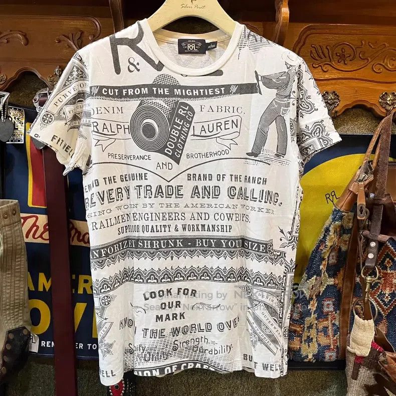 RRL Ralph Lauren RRL Ralph Lauren Rare short sleeved T-shirt Size US L / EU 52-54 / 3 - 1 Thumbnail